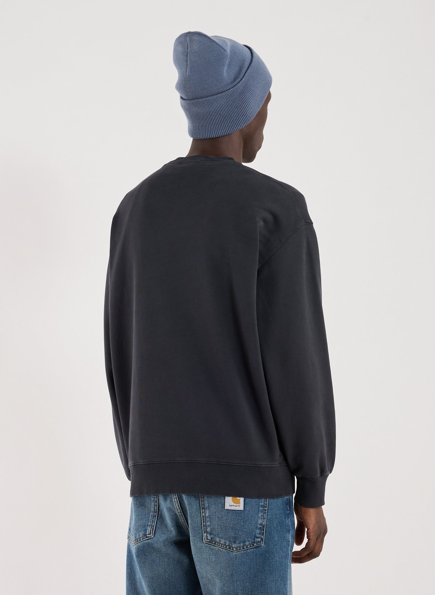 Sweat Hudson en coton CARHARTT WIP Bleu