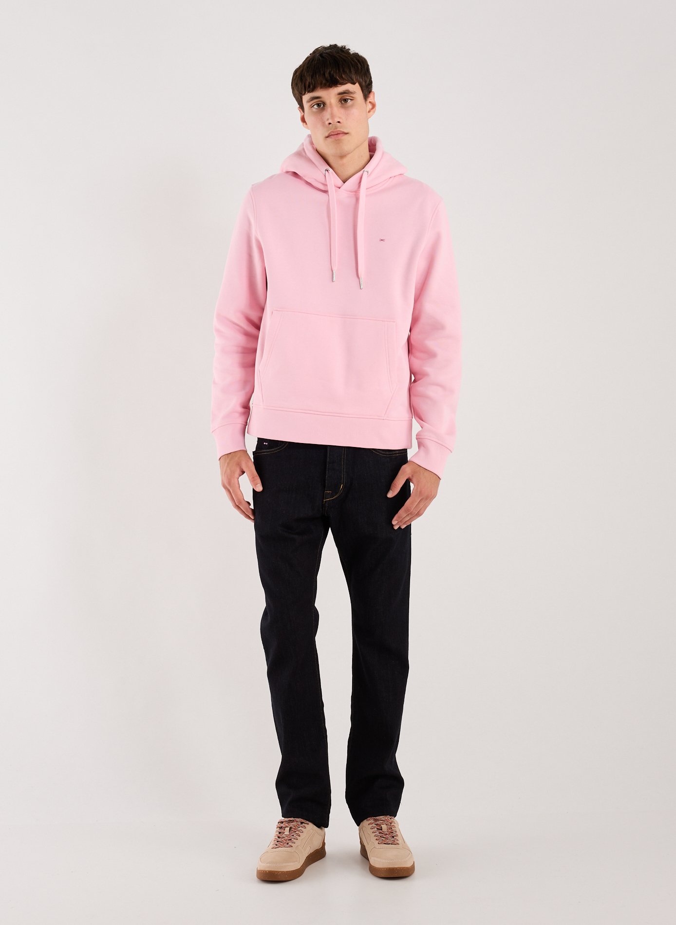 Plain cotton hoodie EDEN PARK Pink