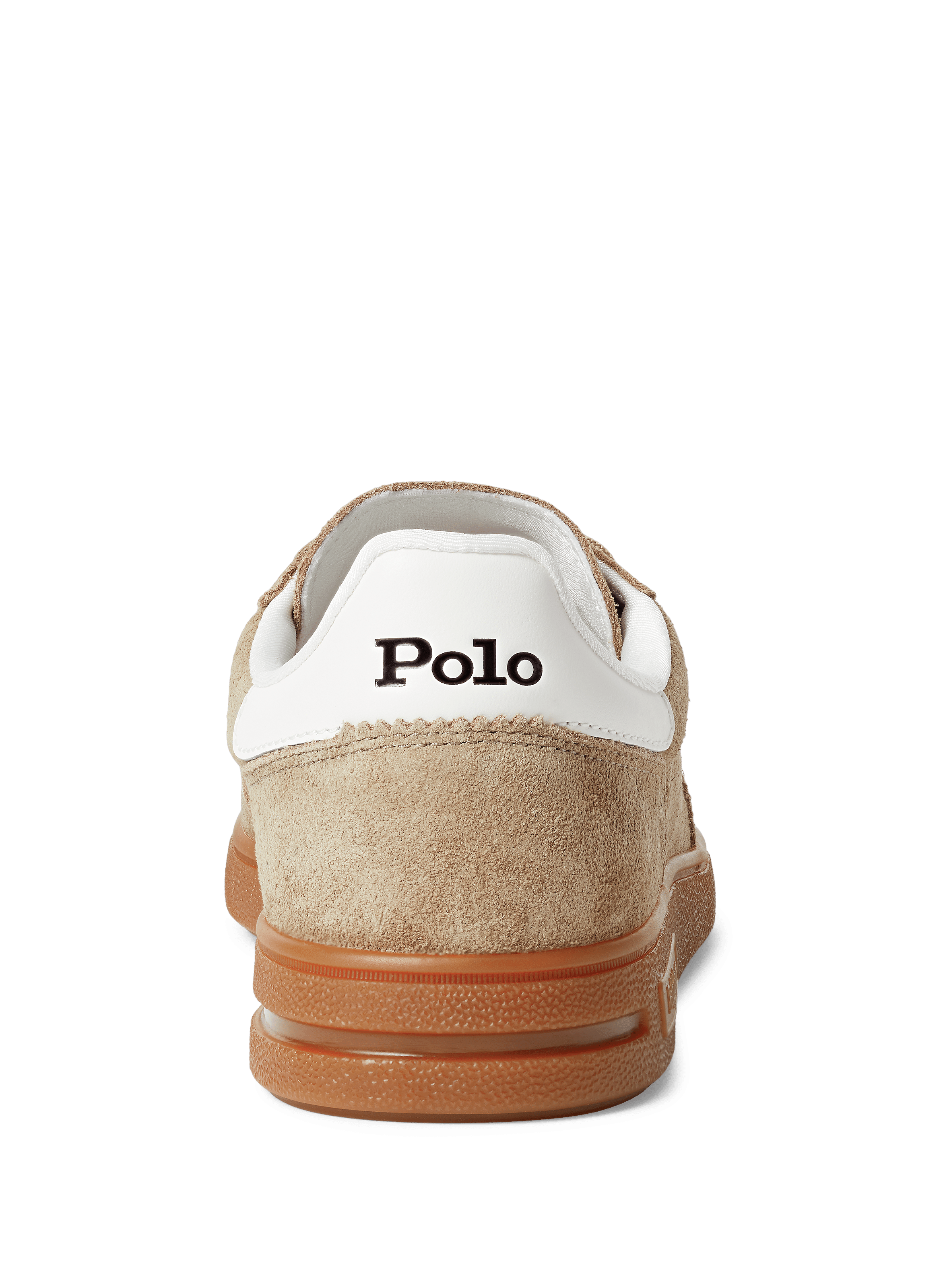 Suede and Leather Mixed Material Sneakers POLO RALPH LAUREN Beige