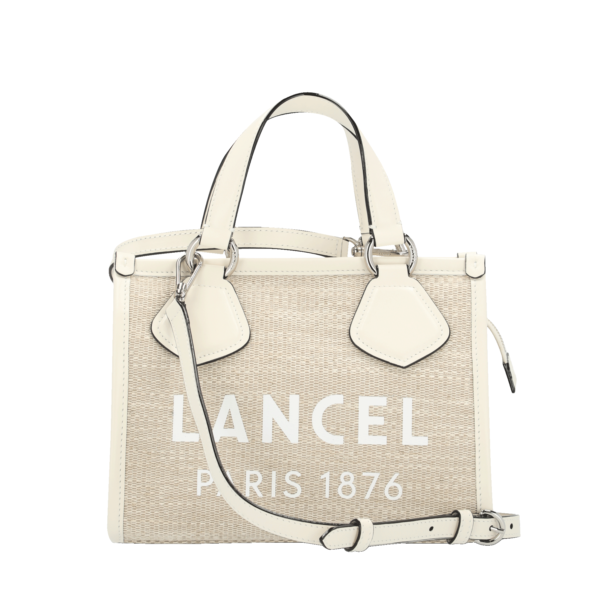 Cabas zippé s - summer tote LANCEL Blanc
