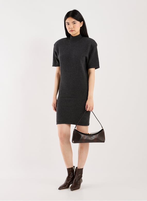Castagne knit dress in wool and cashmere Gray Jacquemus - Women | Printemps Castagne knit dress in wool and cashmere Gray Jacquemus - Women | Printemps
