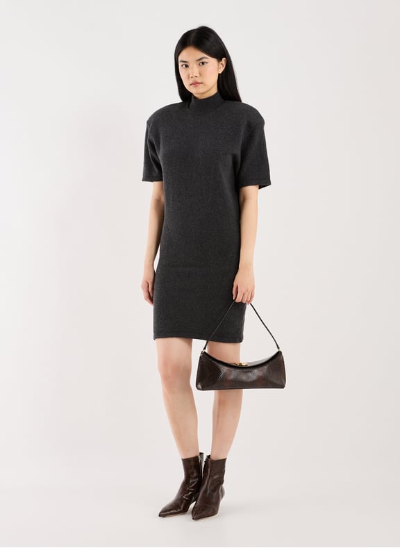 Robe midi en laine et cachemire Gris by JACQUEMUS JACQUEMUS Robe midi en laine et cachemire Gris