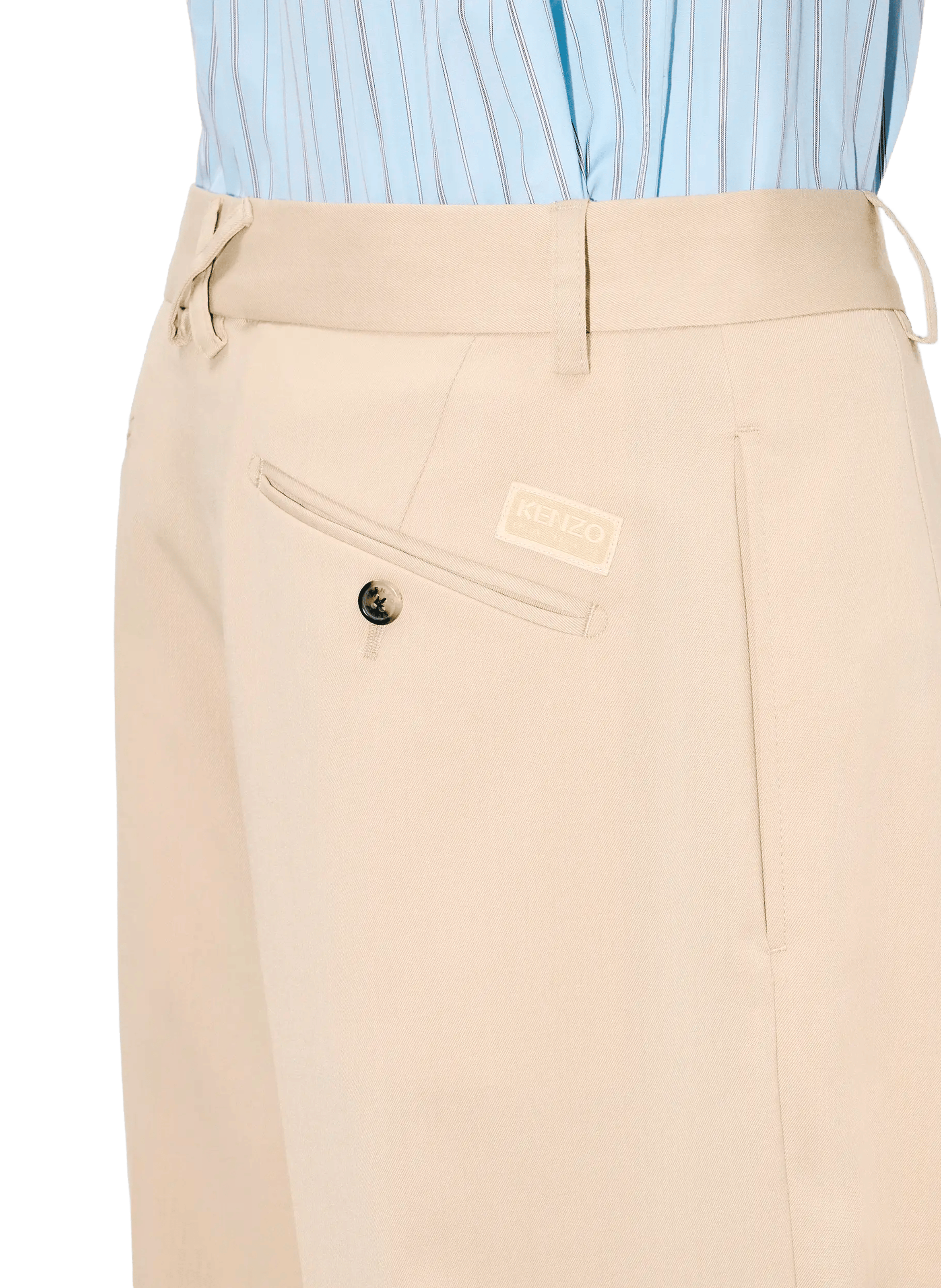 Straight and wide-leg pants KENZO Beige