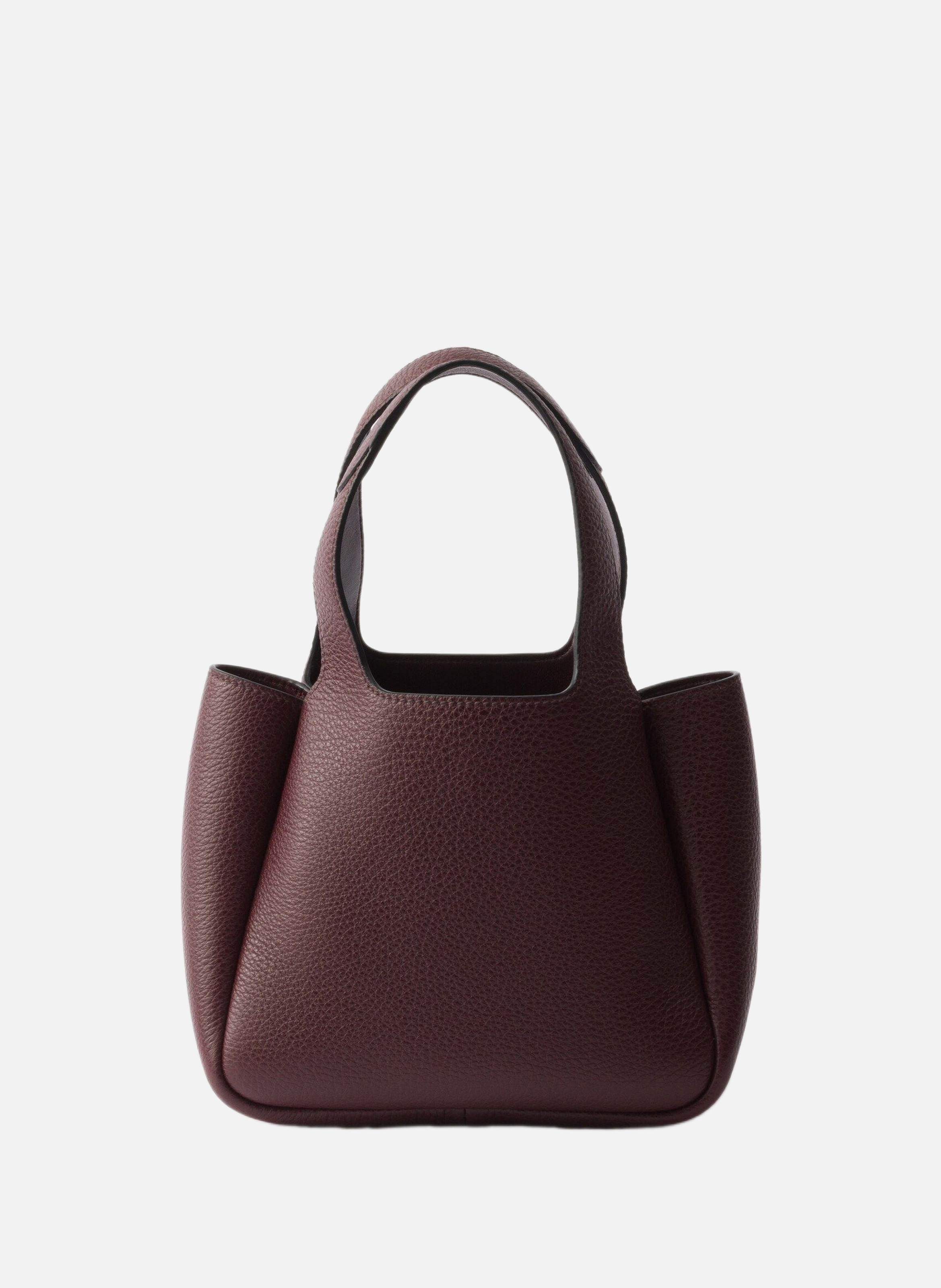 Mini sac à main en cuir PRADA Rouge