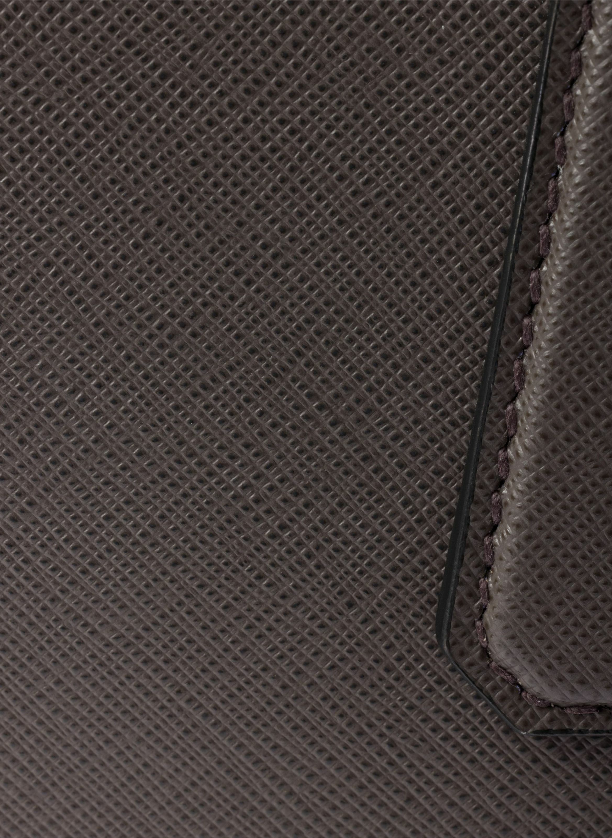 Mallette en cuir saffiano PRADA Gris