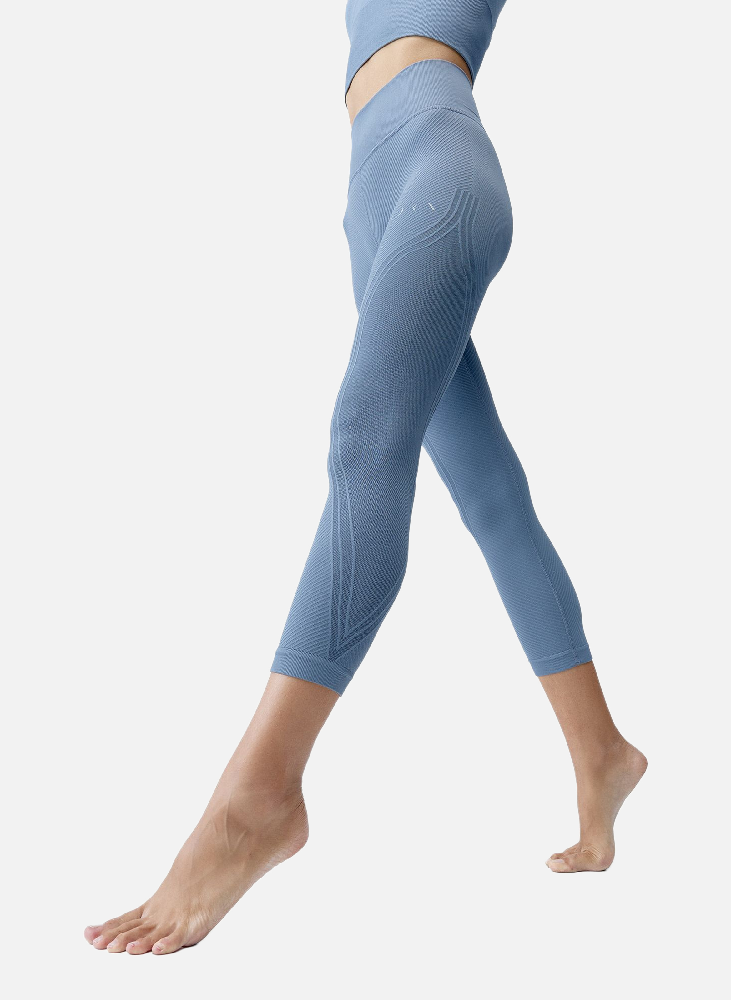 BORN LIVING YOGA Legging de sport 7/8 seamless mandira Gris