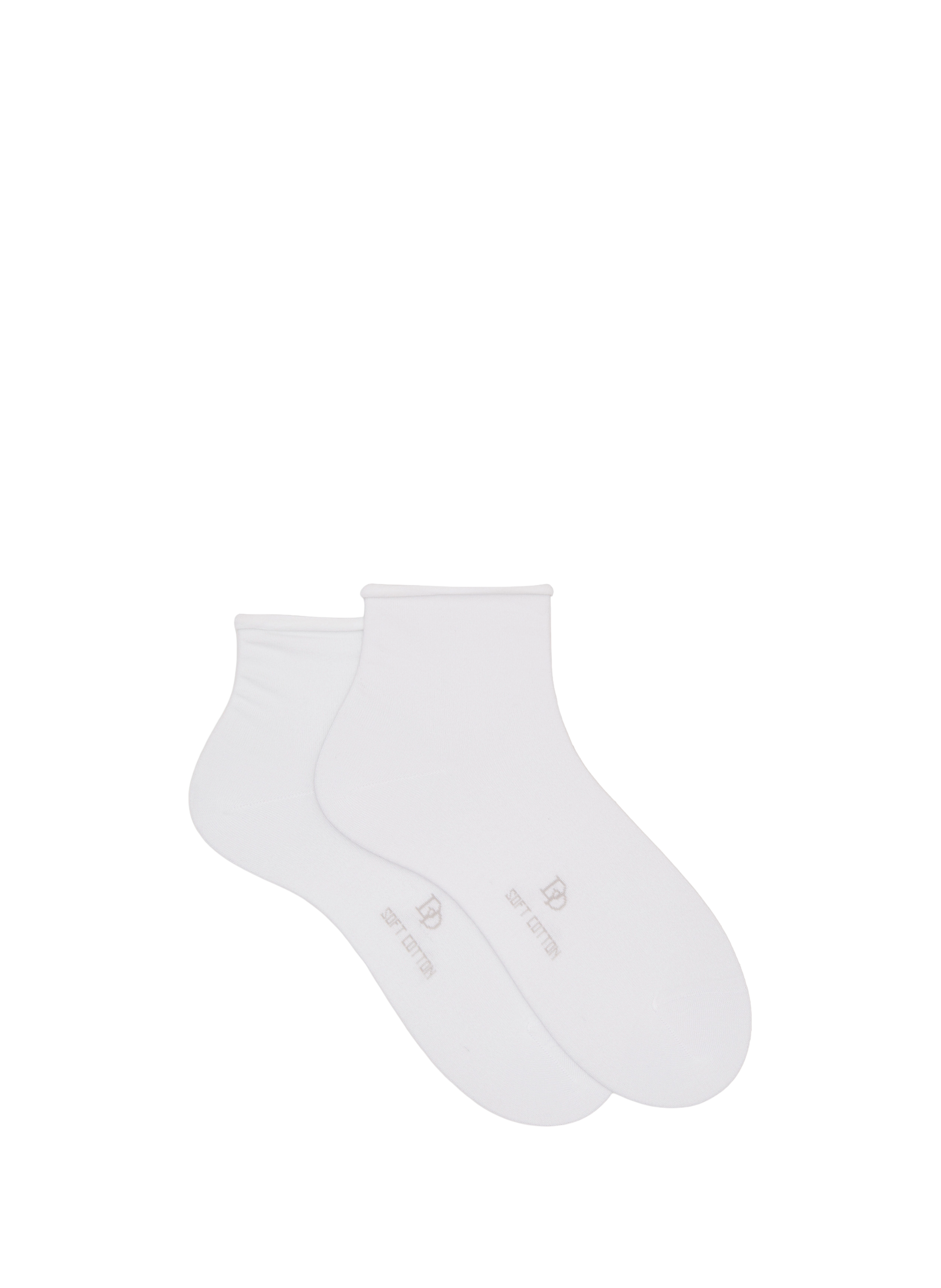 DORÉ DORÉ Low-cut cotton blend socks White