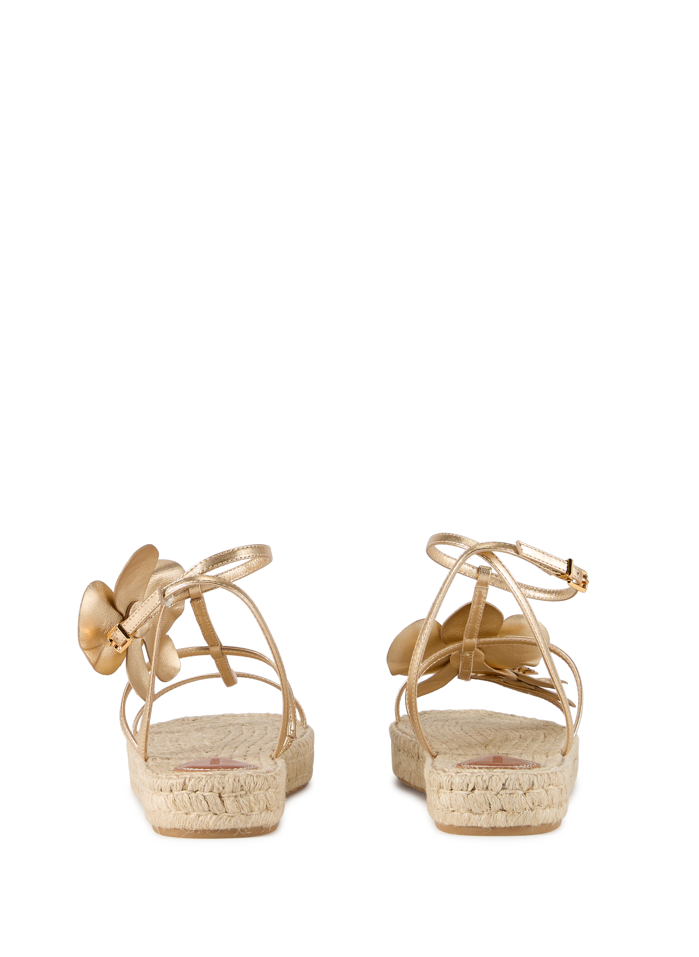 Sandales fleur en cuir ZIMMERMANN Doré