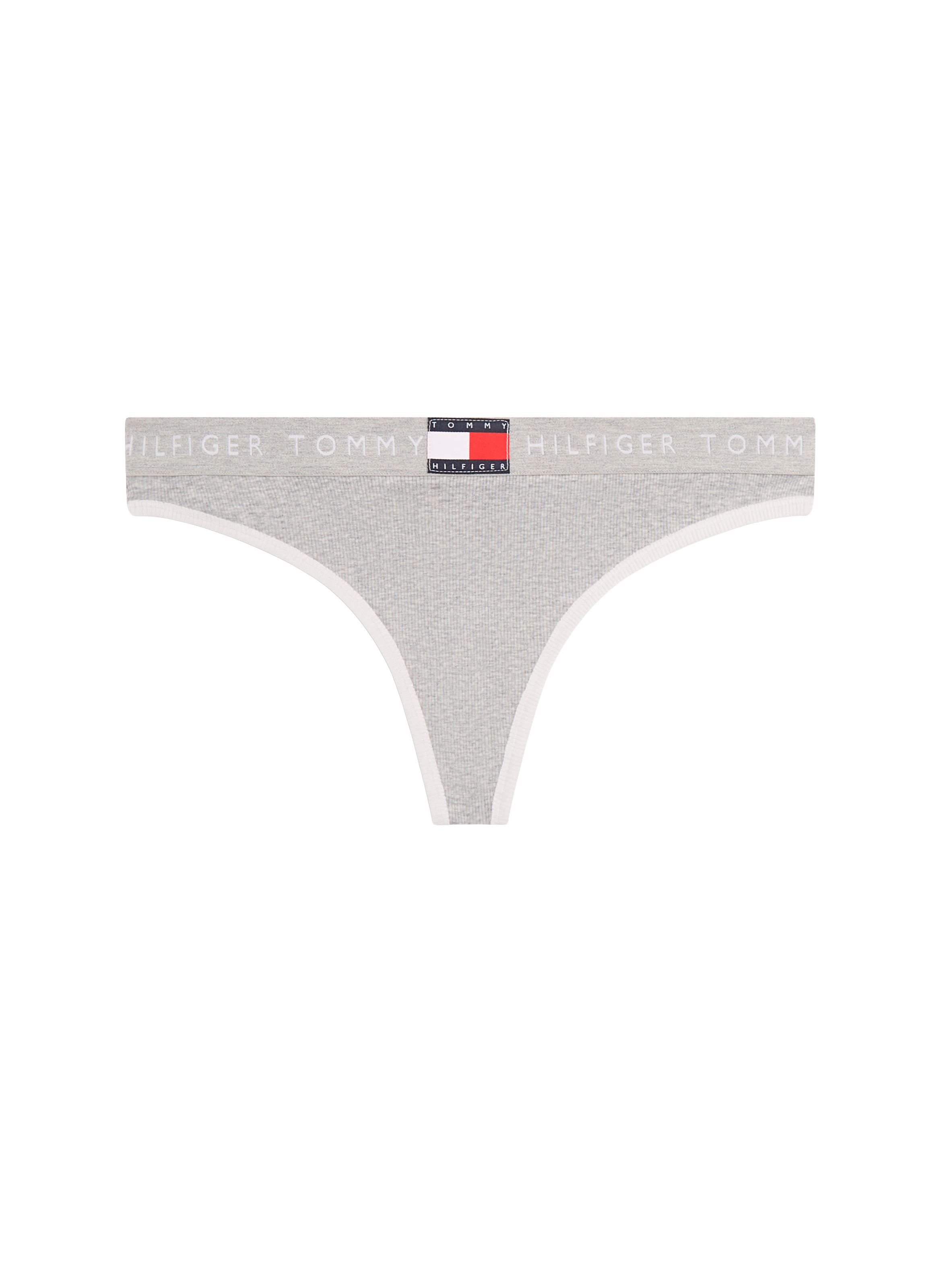 String à logo en coton mélangé TOMMY HILFIGER Gris