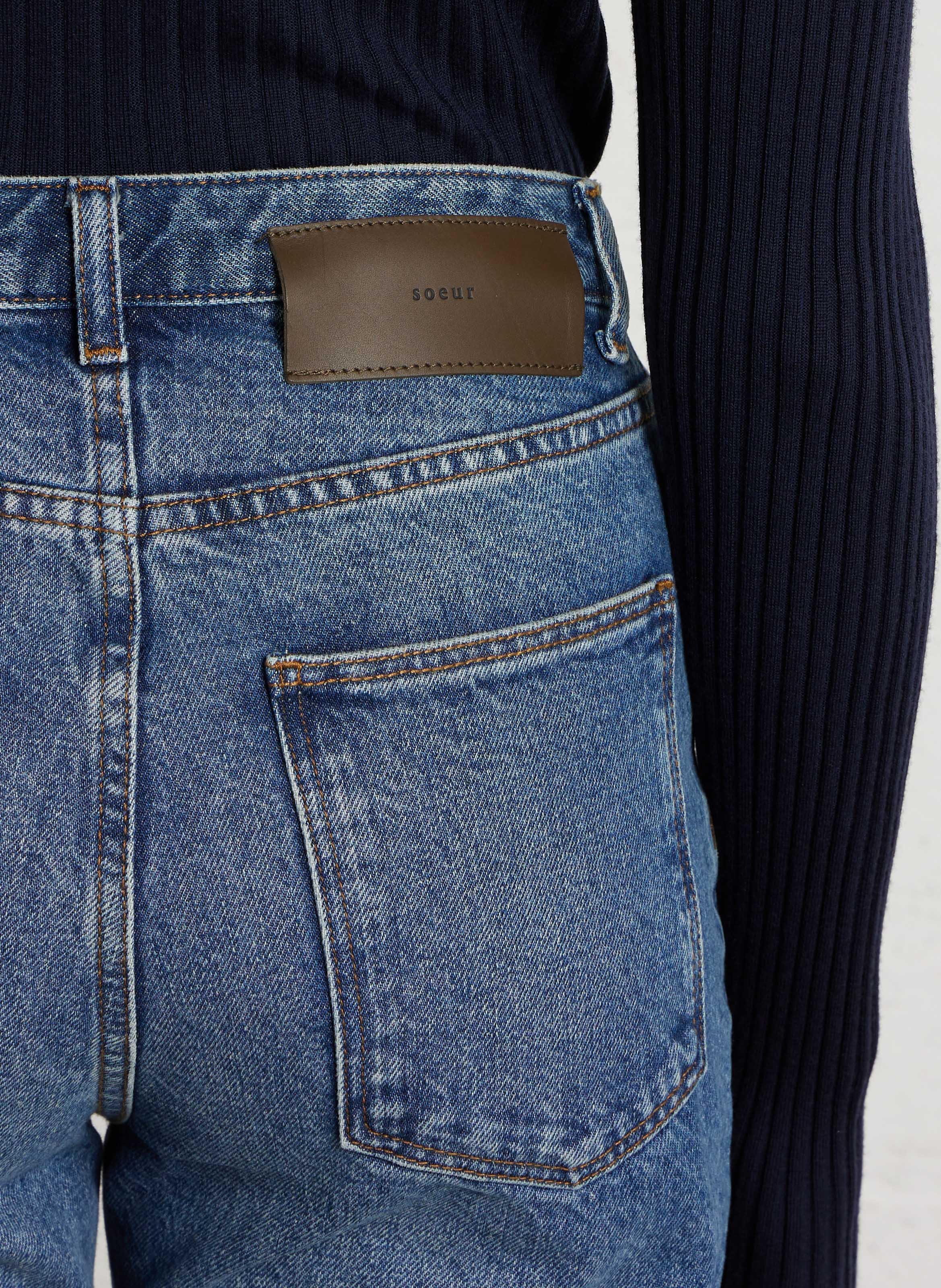 Jean droit Calvin SOEUR Bleu