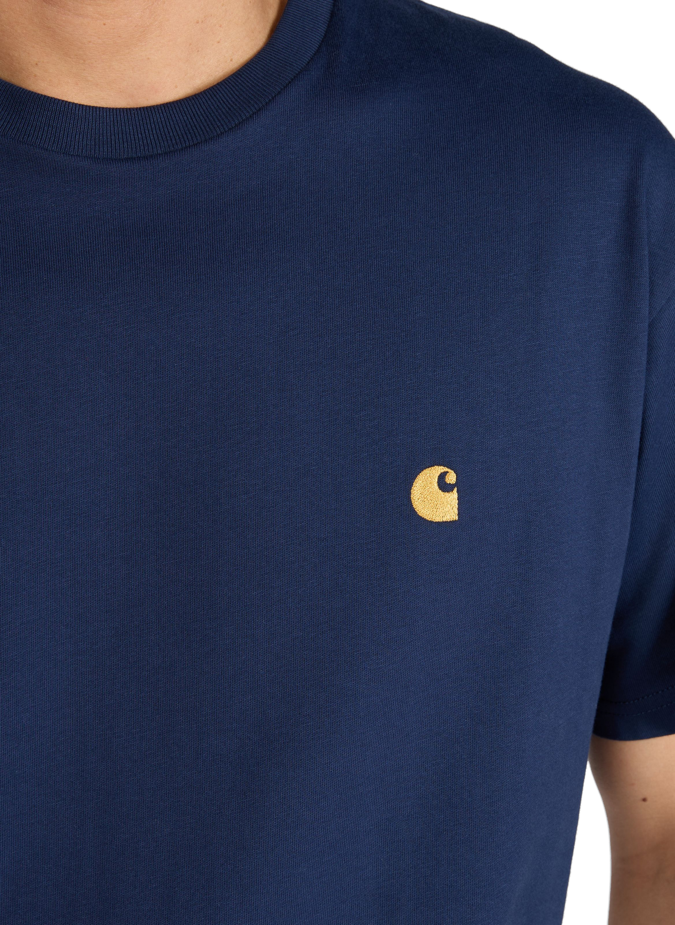 Straight-fit cotton T-shirt CARHARTT WIP Blue