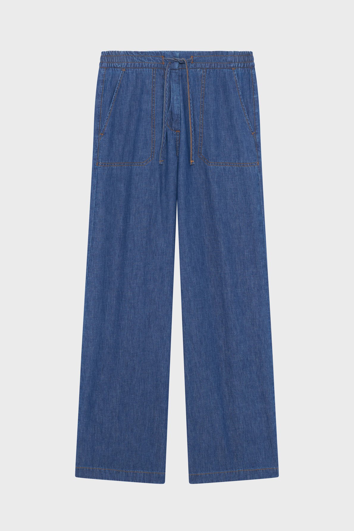 Pantalon large en denim souple - britany PABLO Bleu