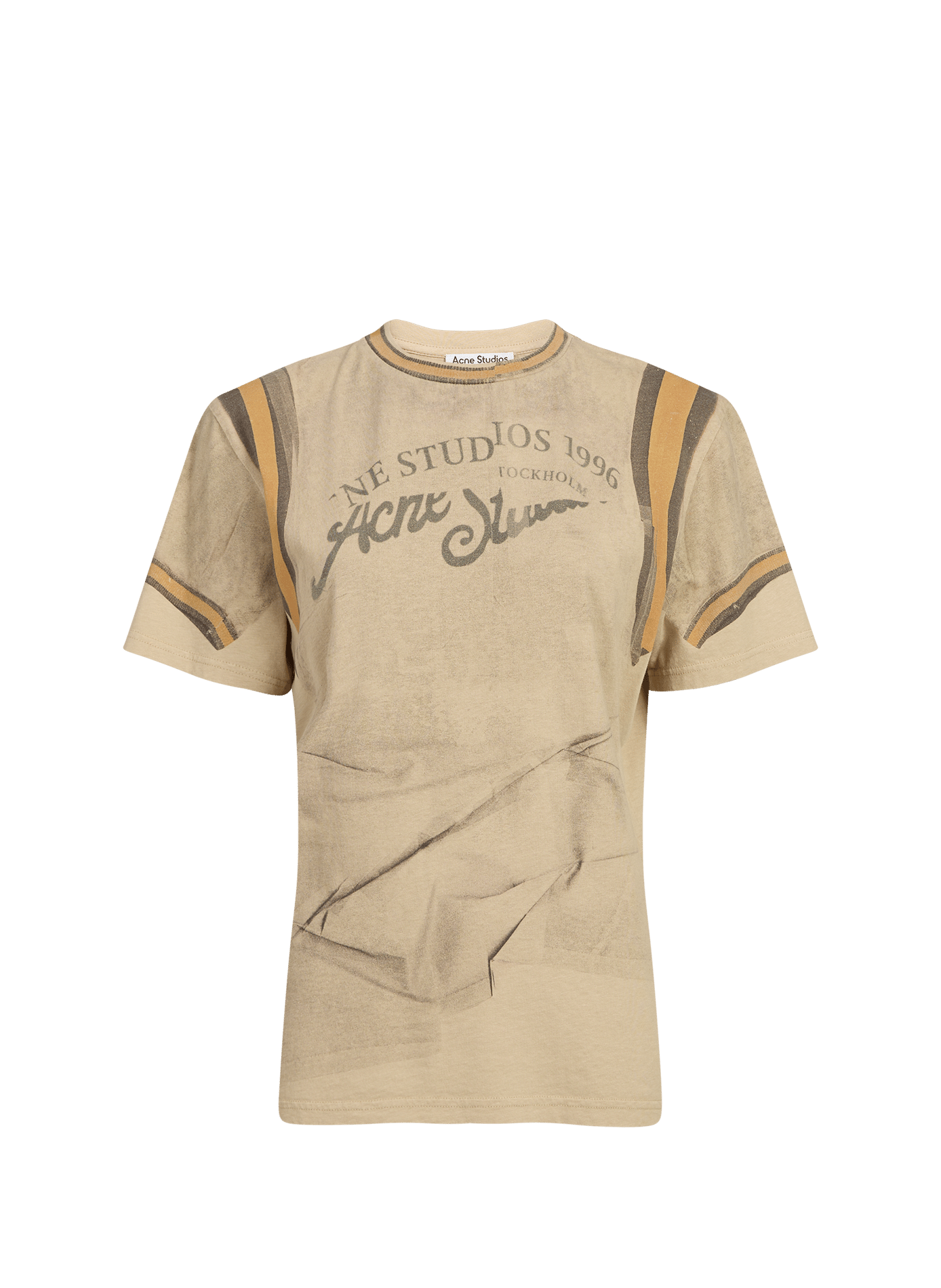 T-shirt imprimé en coton organique ACNE STUDIOS Multicolore