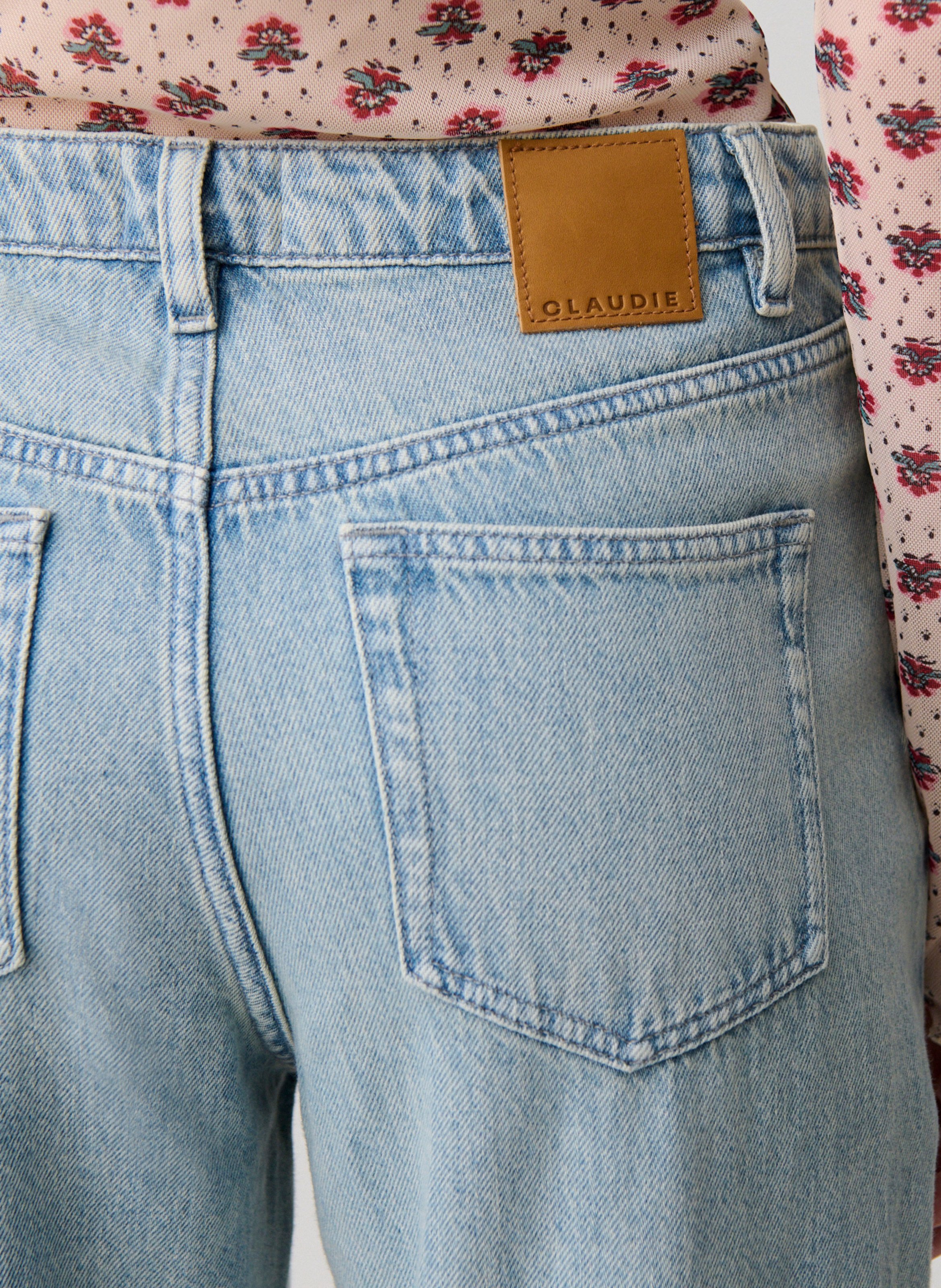 Jean flare en coton CLAUDIE PIERLOT Bleu