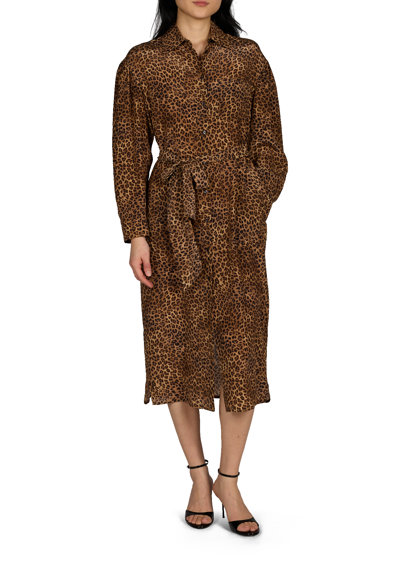 Printed silk shirt dress MAX MARA WEEK END Multicolour