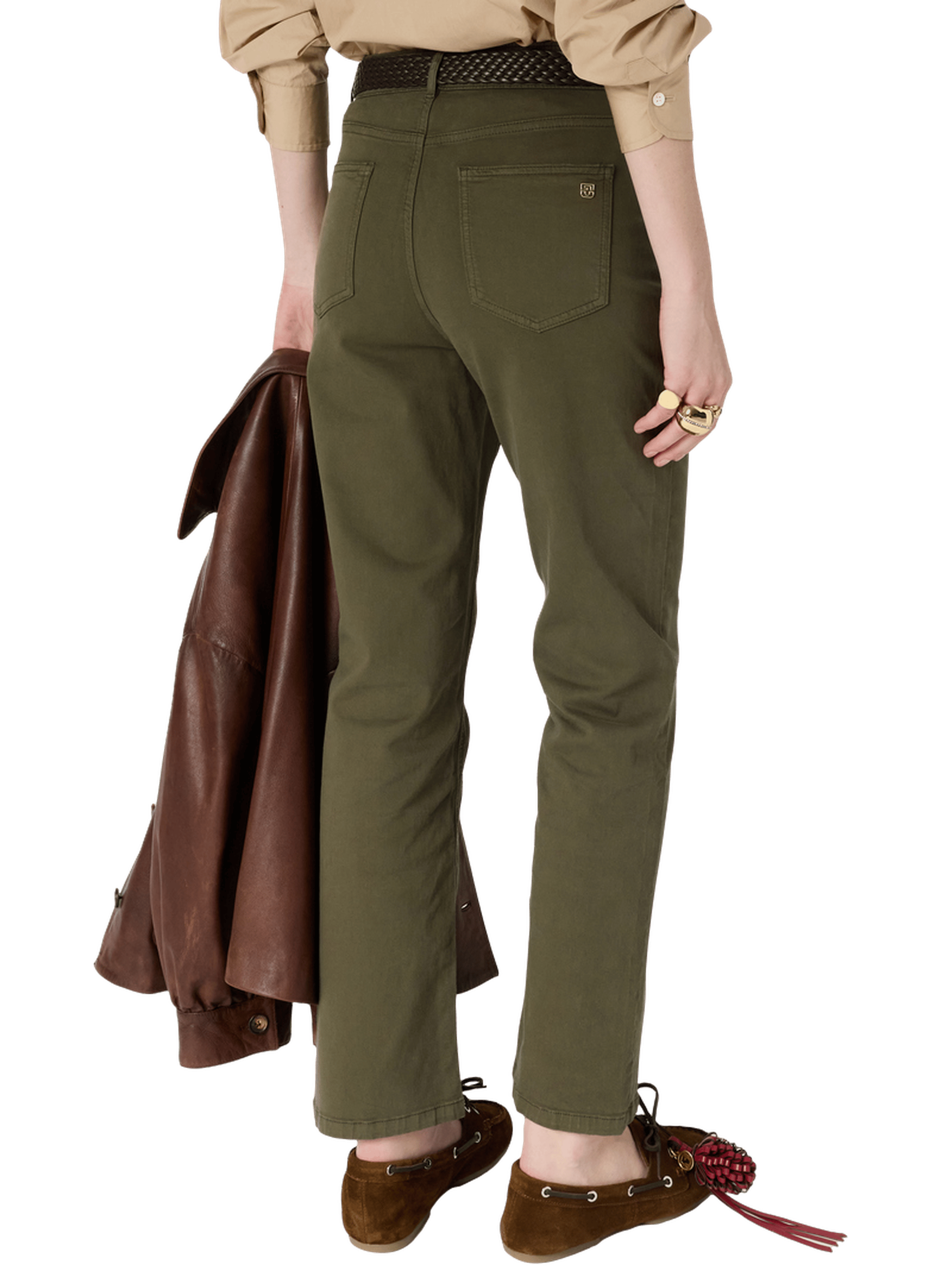 Jean slim en coton - adela GERARD DAREL Vert