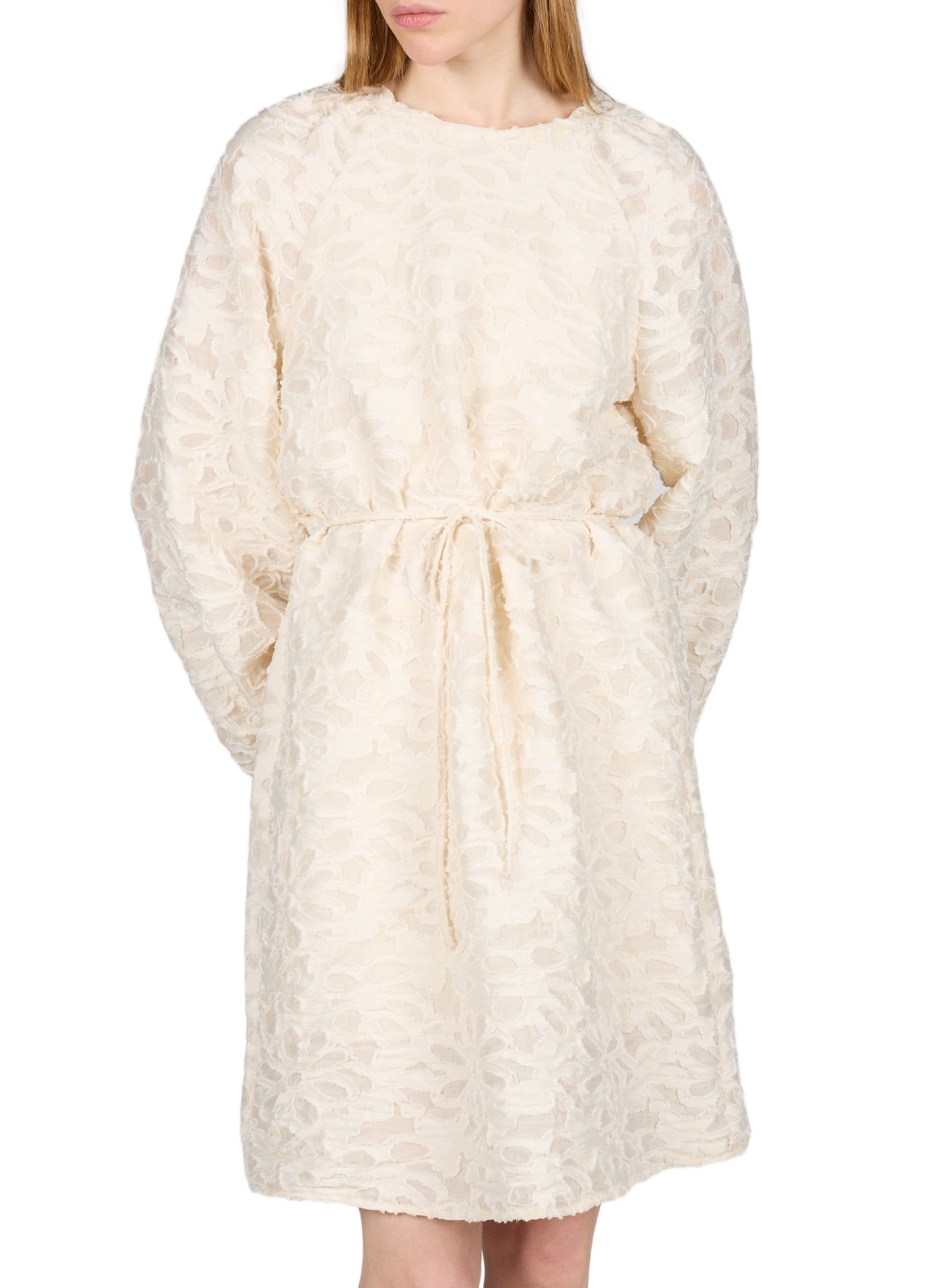 Robe droite texturée OBJECT Blanc