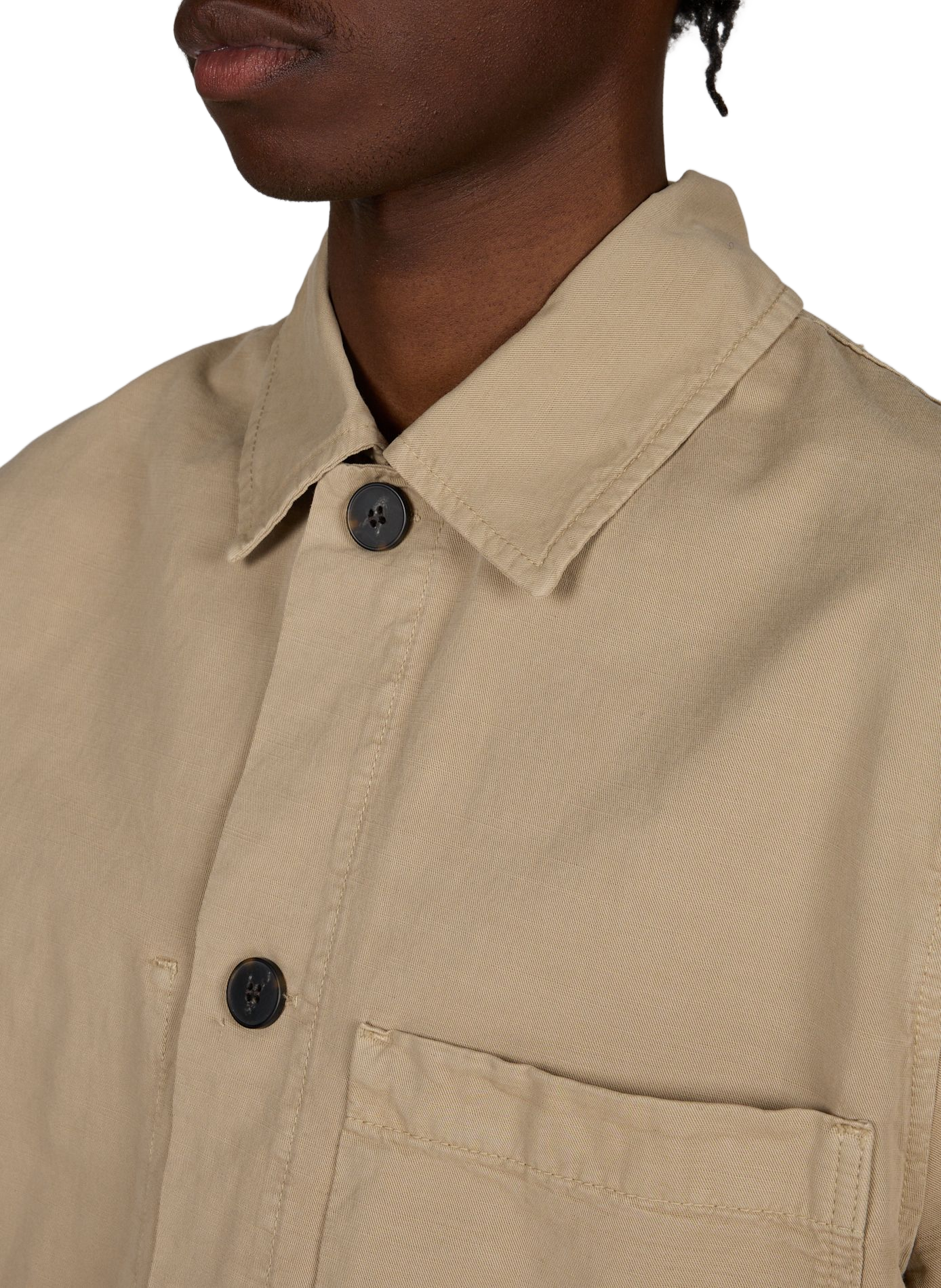 Kurzarmhemd mit Knöpfen ANNARR Beige