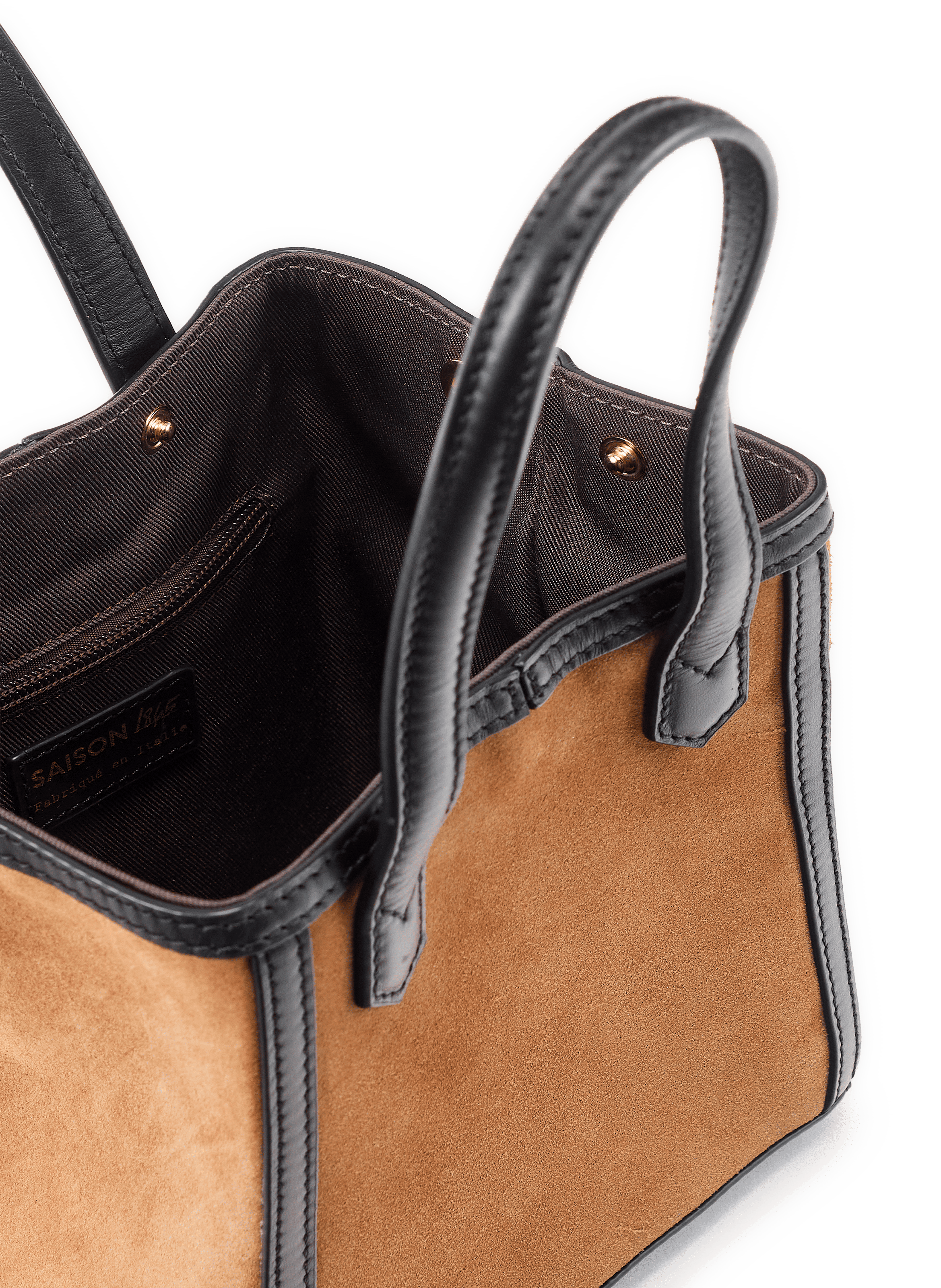 Sac bandoulière Enzobino en cuir SAISON 1865 Marron