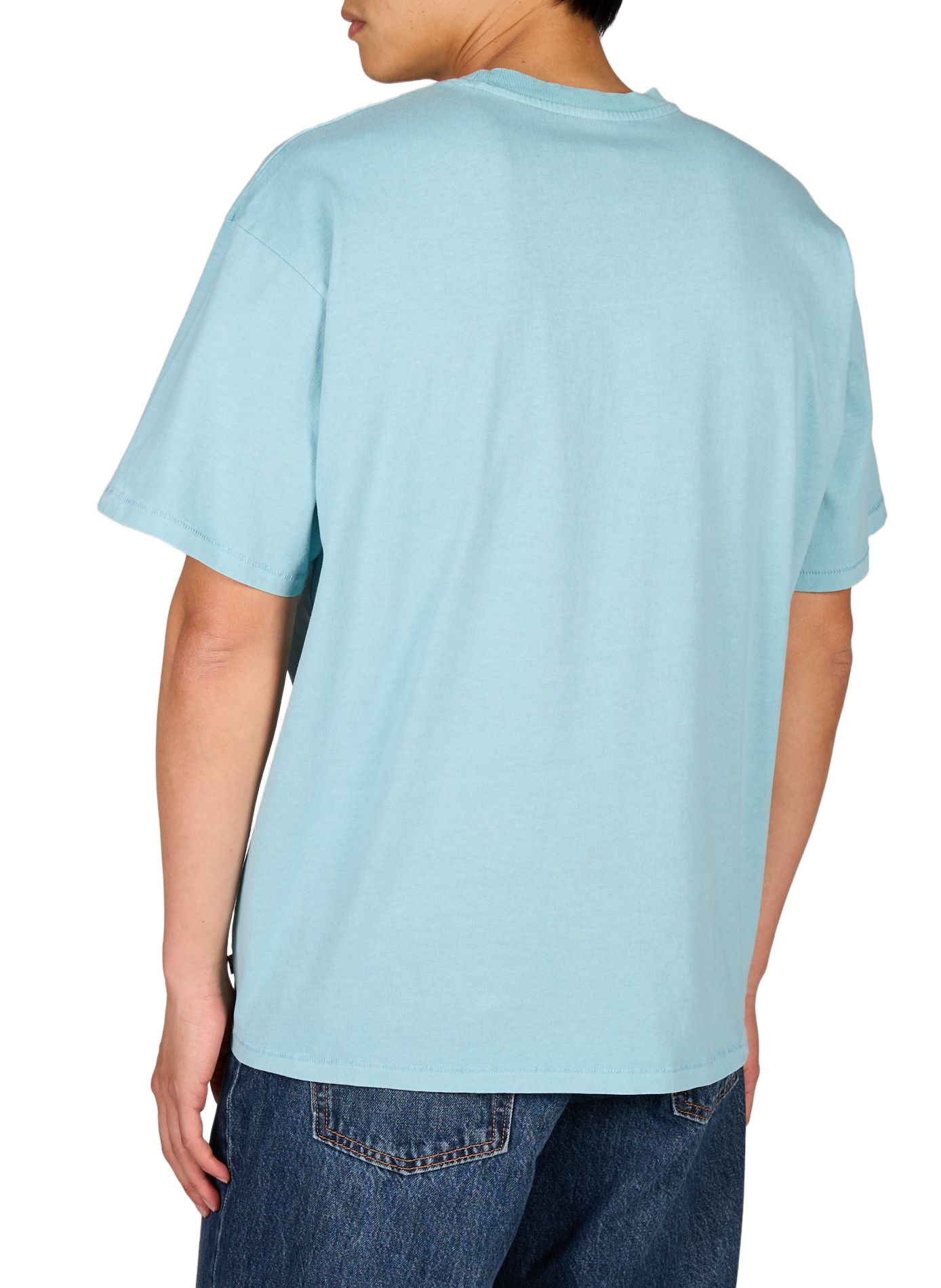 T-shirt droit uni en coton LEVI'S Bleu