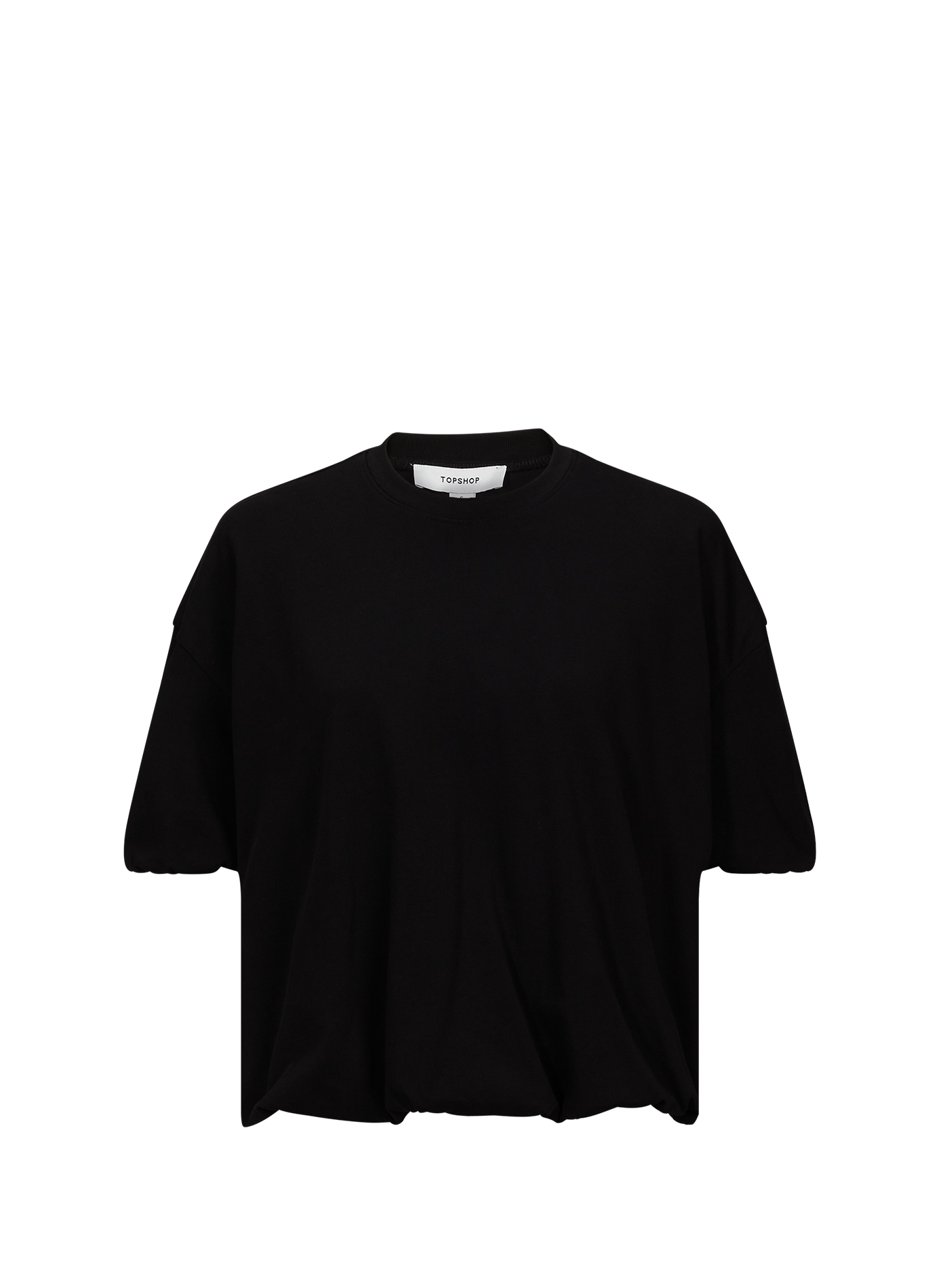 Tsmandy balloon cotton T-shirt TOPSHOP Black