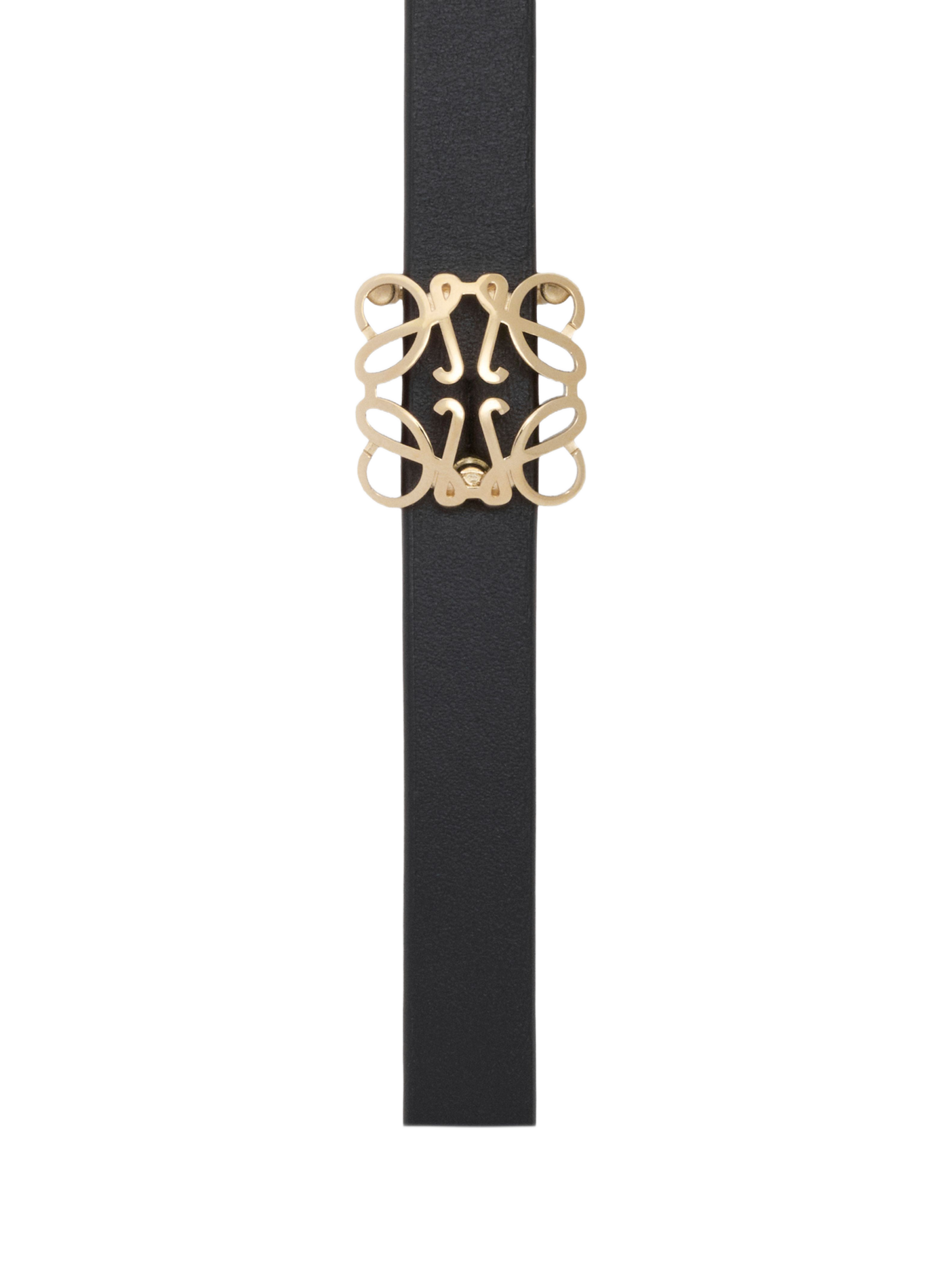 Ceinture réversible Anagram Bombé en cuir de veau lisse LOEWE Multicolore