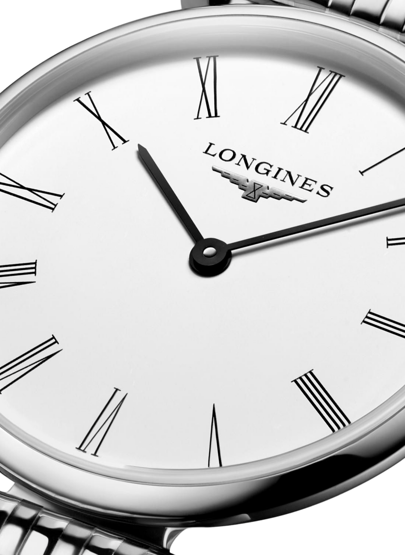 Montre quartz La Grande Classique en acier inoxydable LONGINES Blanc