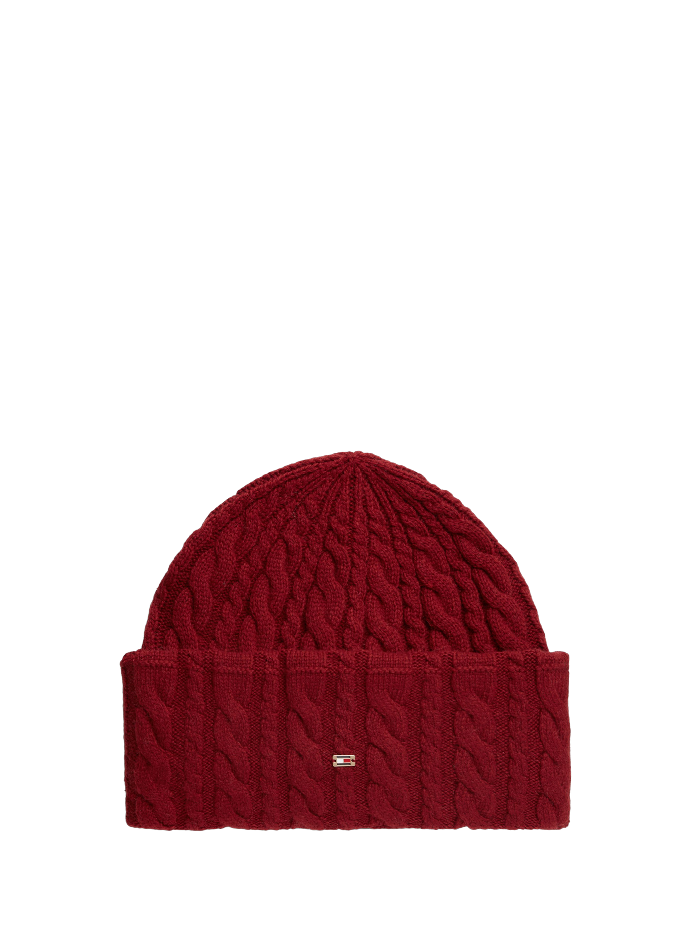 Knitted beanie TOMMY HILFIGER Red