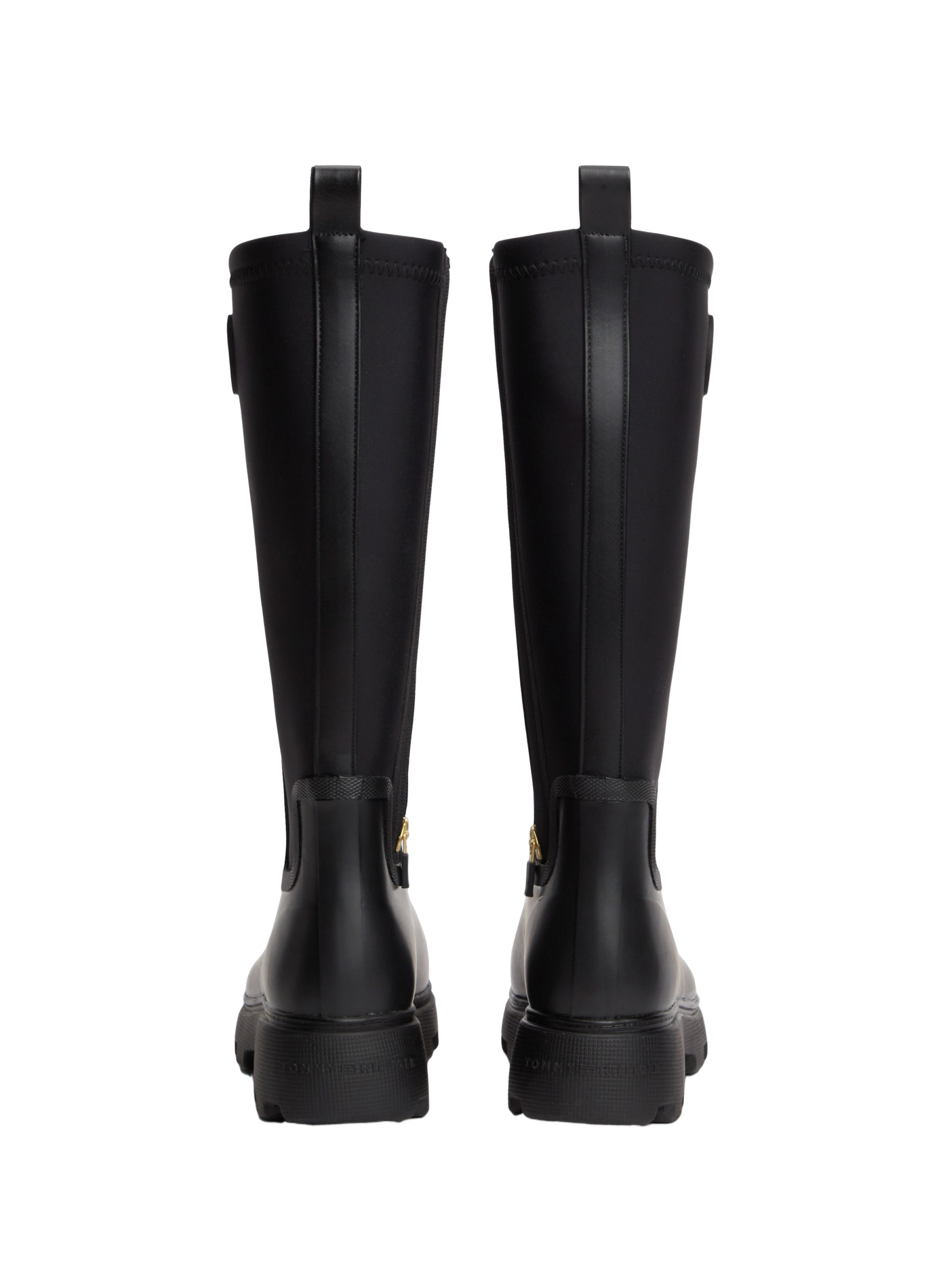 Bottes hautes unies TOMMY HILFIGER Schwarz