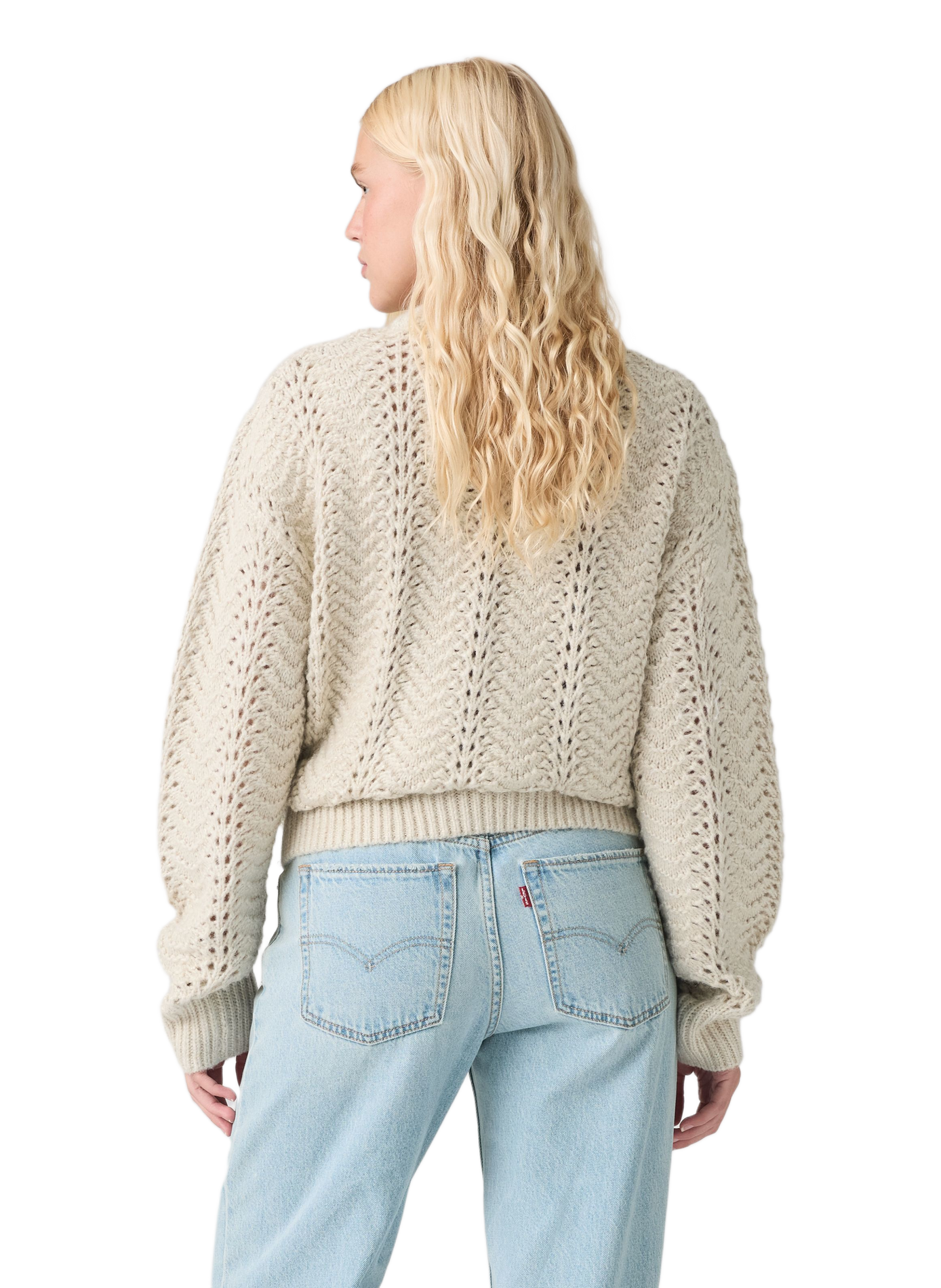 Gerader Rundhalsausschnitt-Pullover LEVI'S Weiss