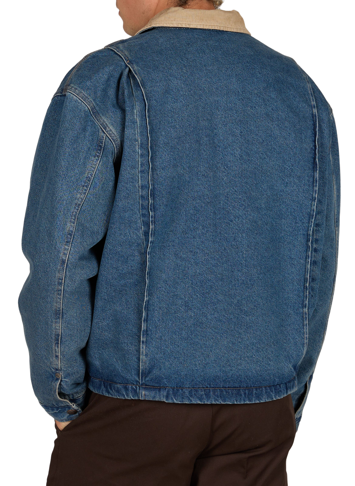 Rechte denim jas van katoen DICKIES Blauw