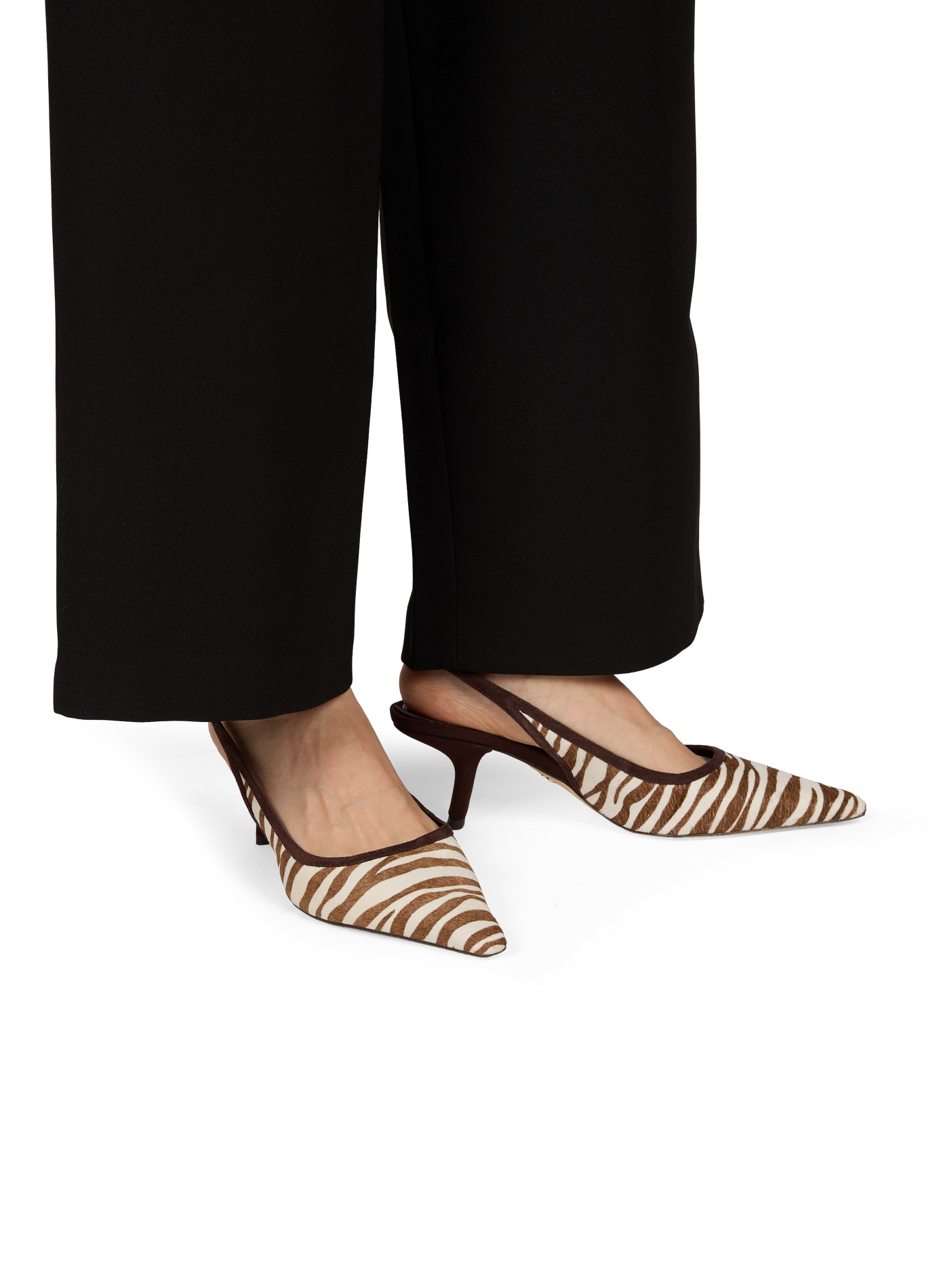 Bianka zebra print leather slingback SAM EDELMAN Multicolour
