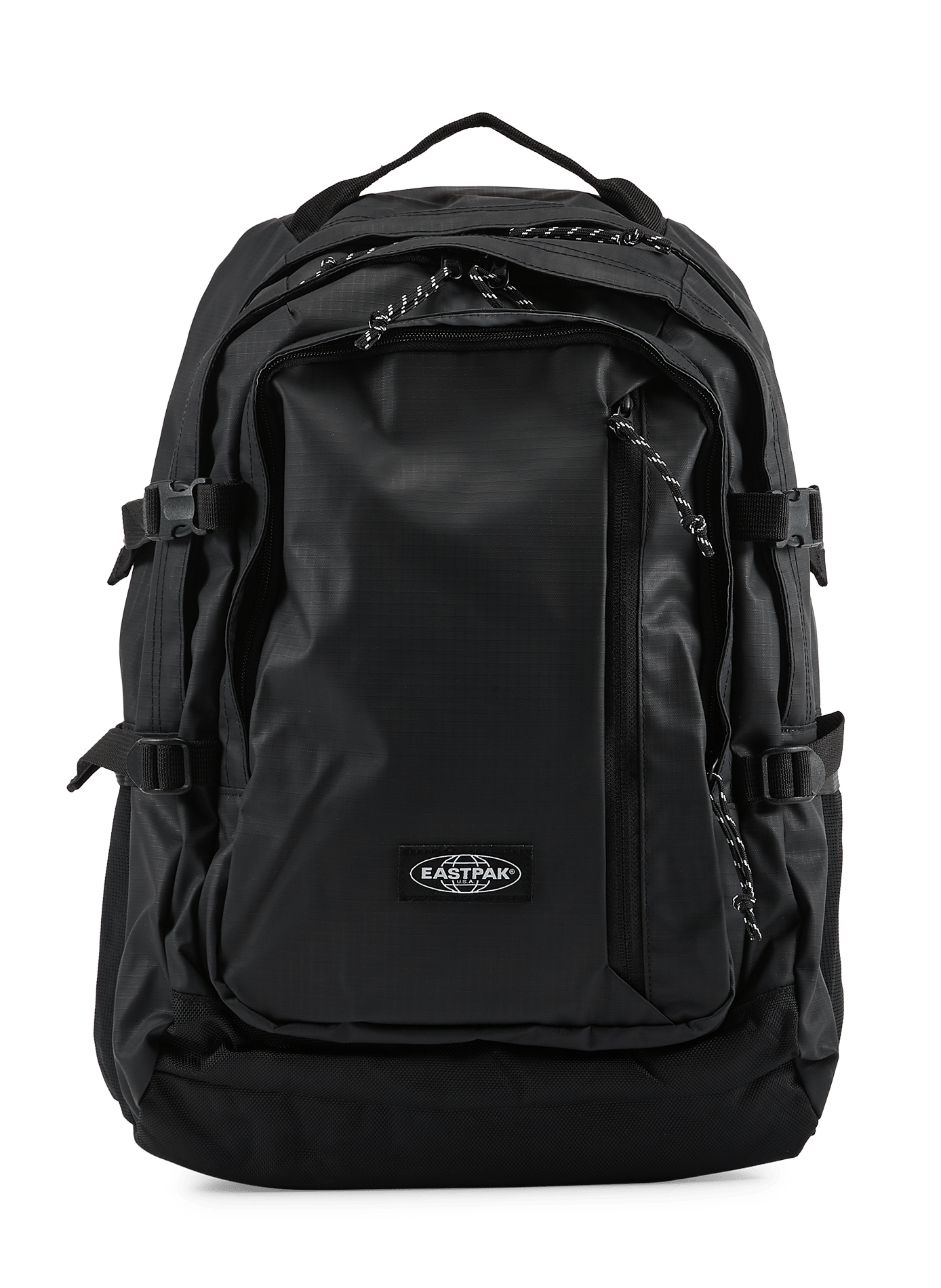 Nylon and Saffiano leather backpack EASTPAK Black