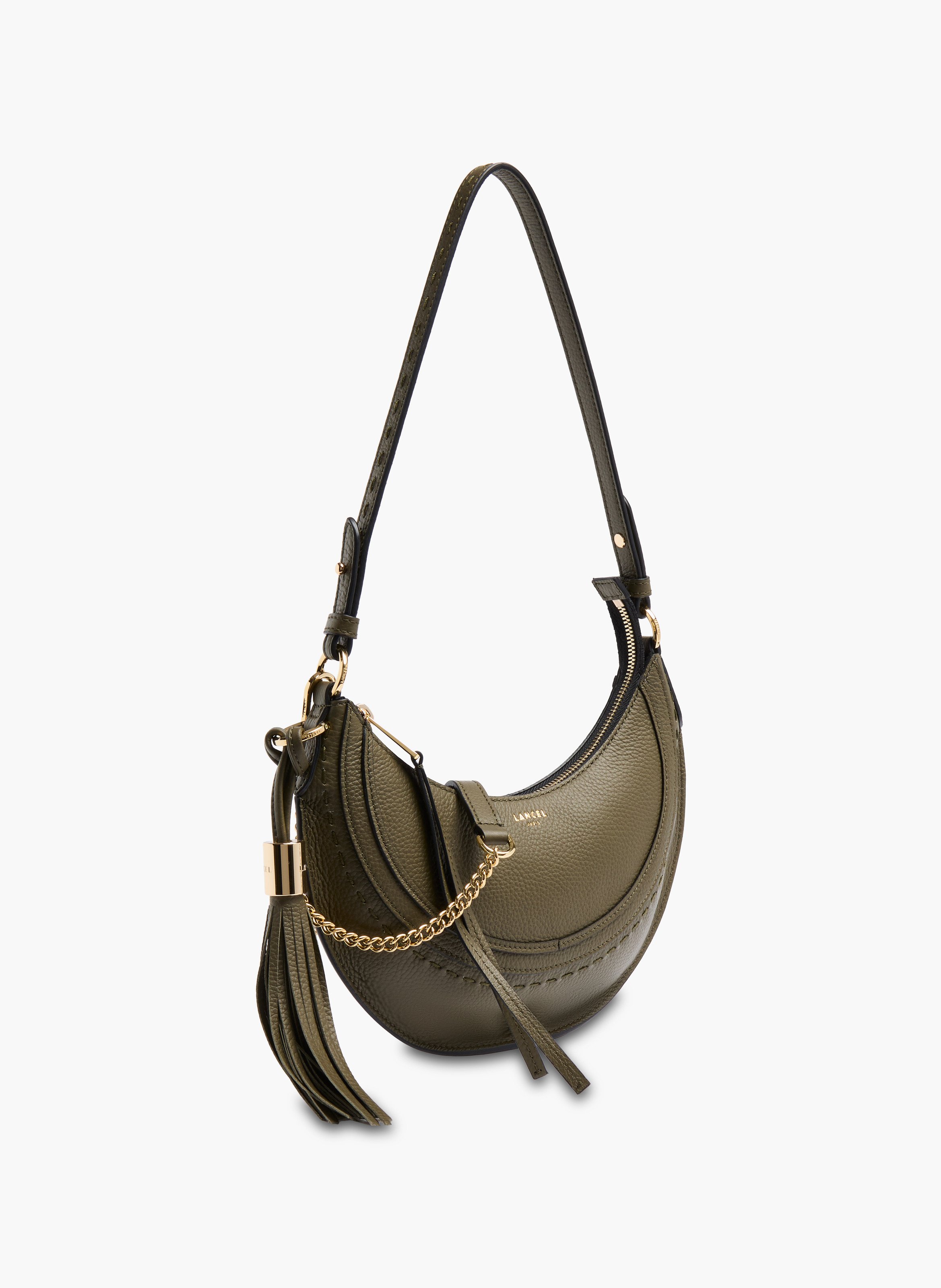 Sac hobo hoboheme de lancel en cuir de vachette graine LANCEL Vert