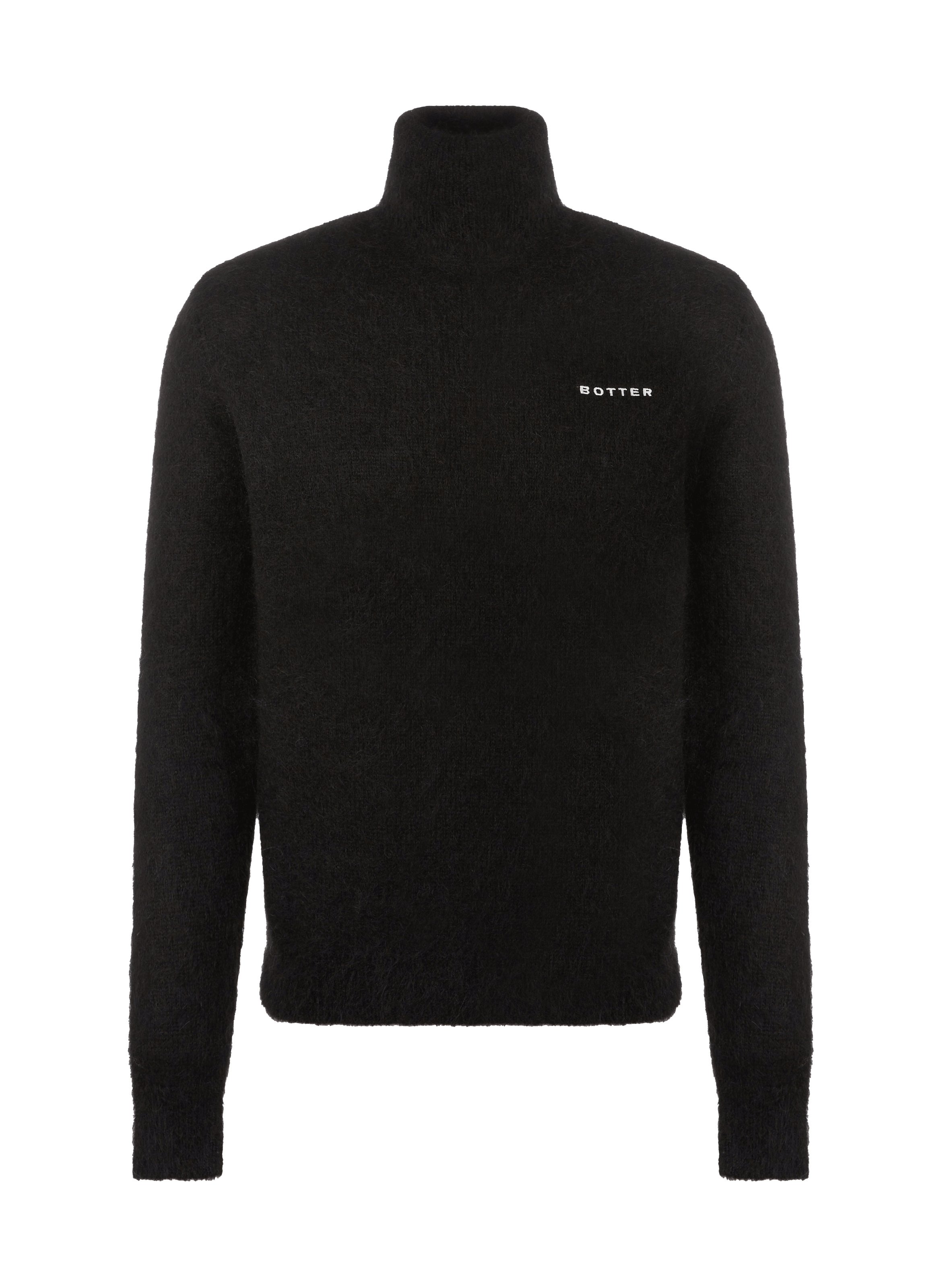 Pull à col roulé en mohair