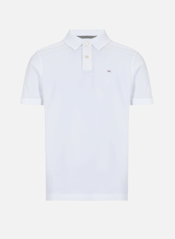 Polo uni en piqué de coton Blanc by EDEN PARK EDEN PARK Polo uni en piqué de coton Blanc