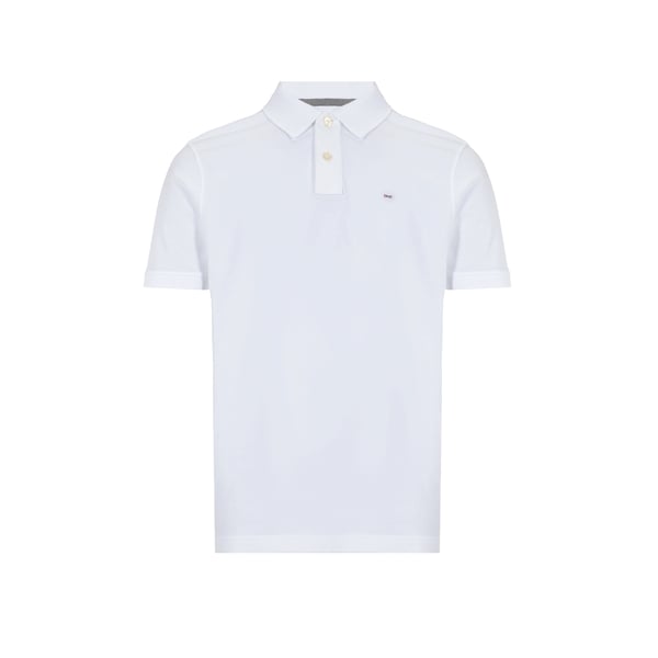 Polo uni en piqué de coton