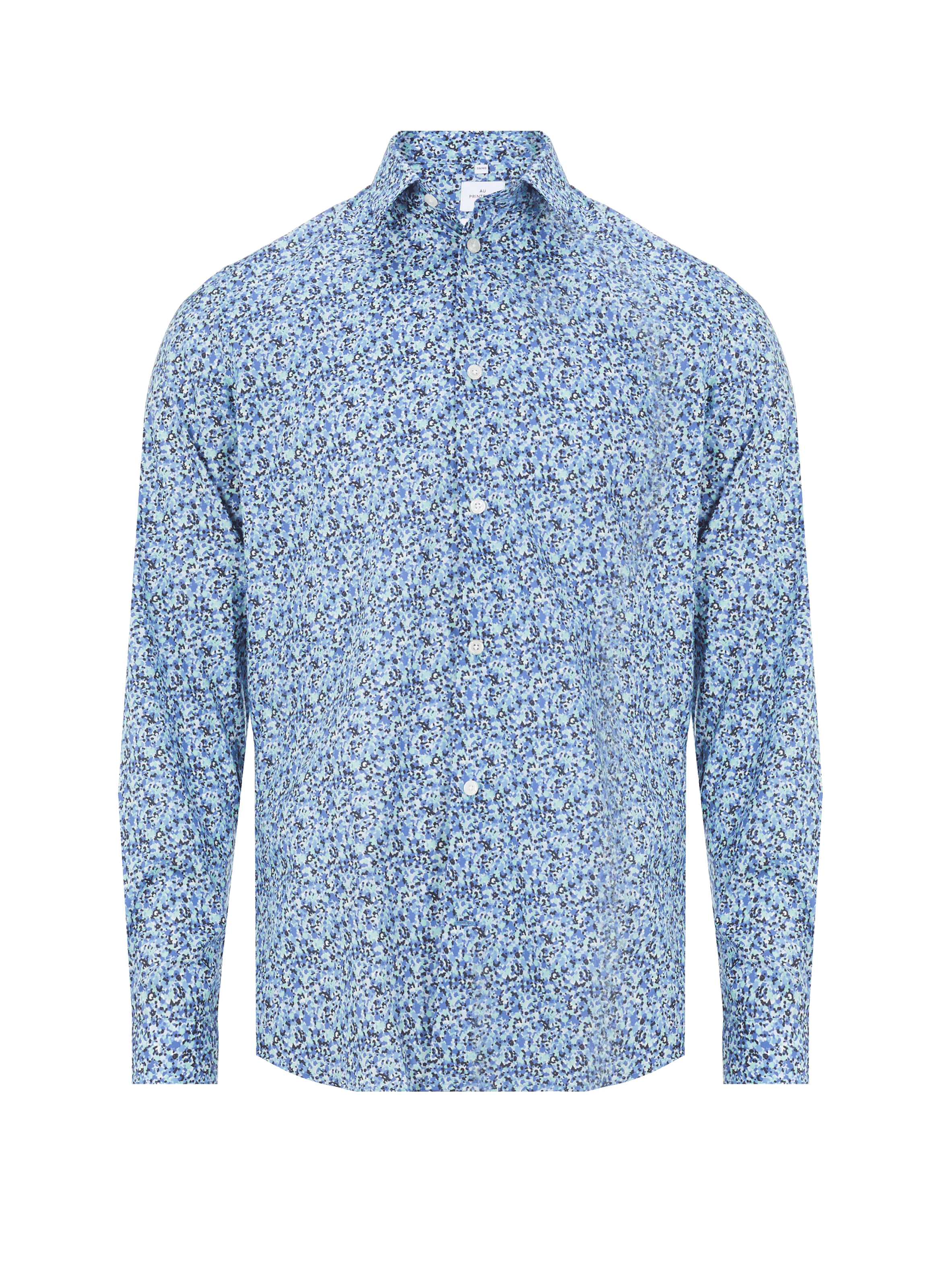 AU PRINTEMPS PARIS Chemise en coton Bleu
