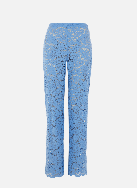 English embroidery trousers in cotton blend BlueBAUM UND PFERDGARTEN 