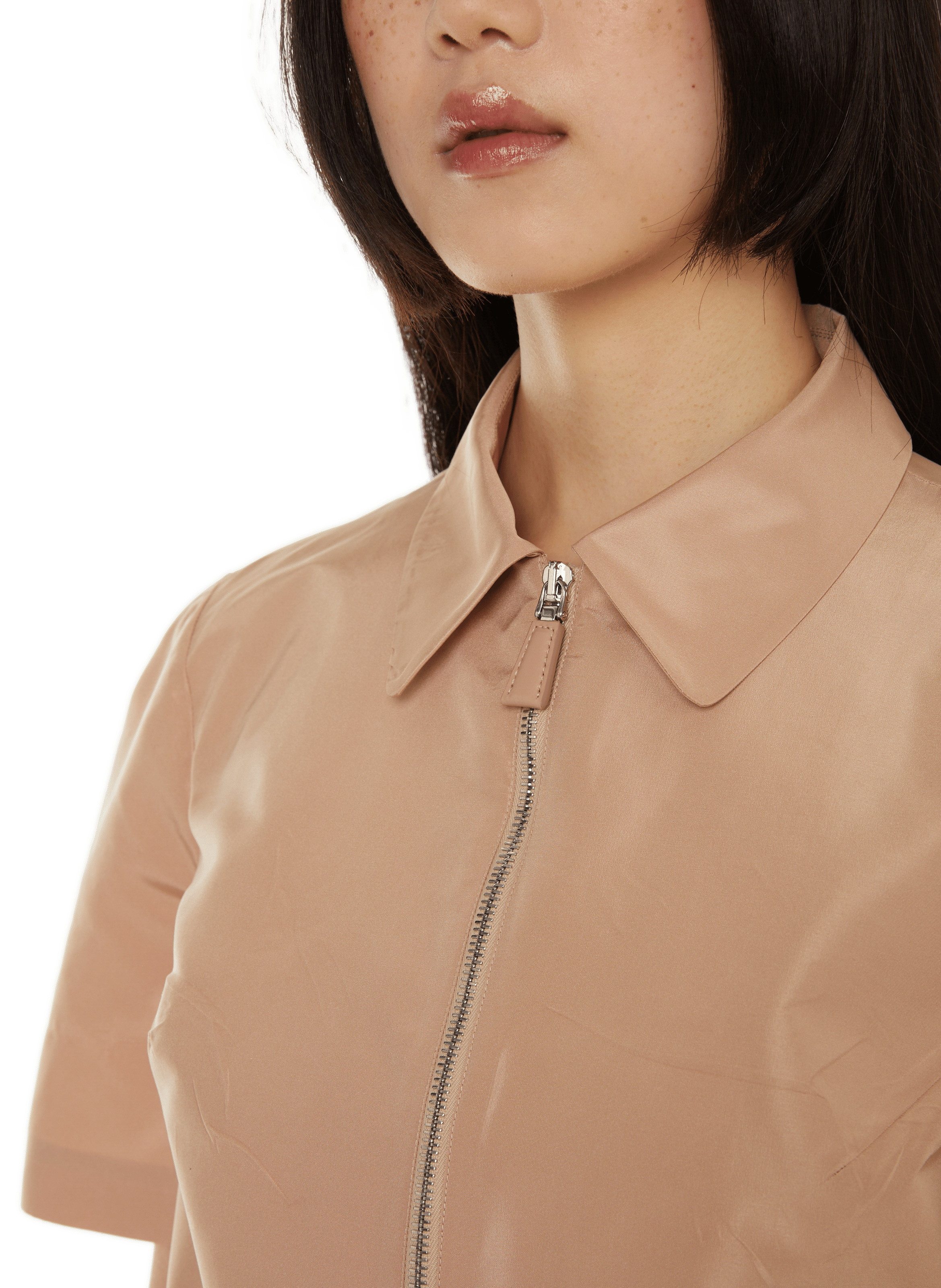 Silk shirt PRADA Beige