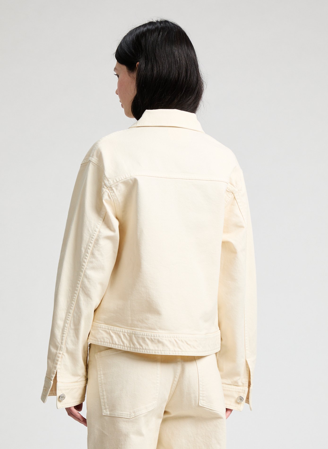 Veste courte en coton  SAISON 1865 Beige