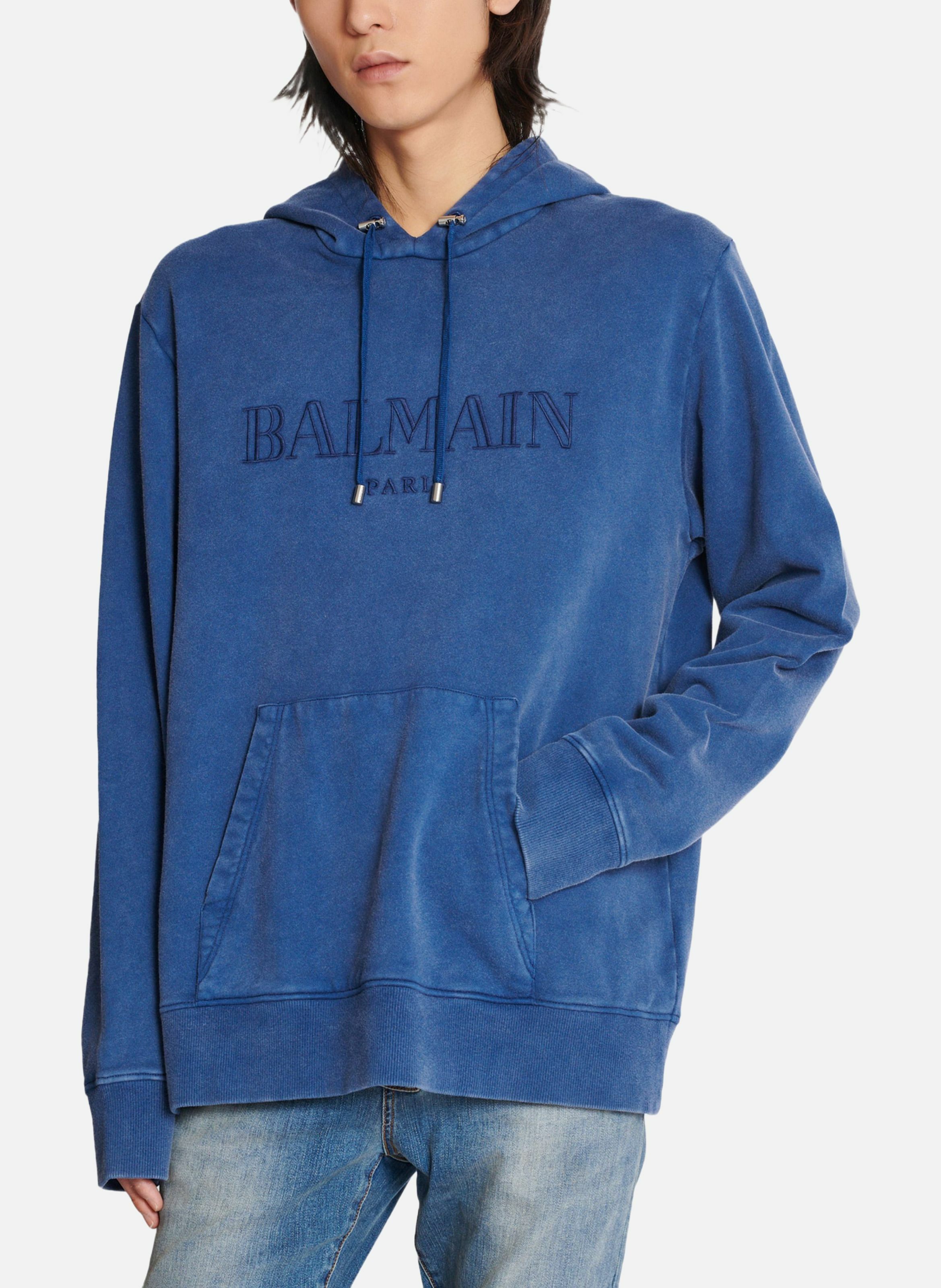 Hoodie brodé balmain vintage BALMAIN Bleu