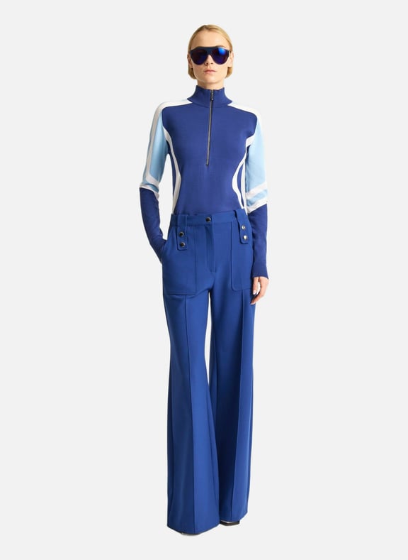 Pantalon noela coupe ample Bleu by FUSALP FUSALP Pantalon noela coupe ample Bleu