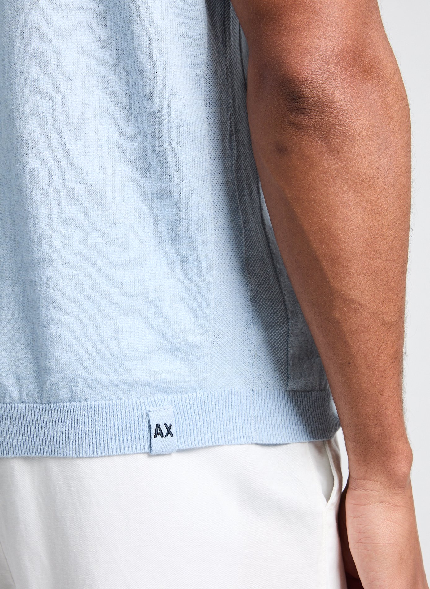 T-shirt en et coton ARMANI EXCHANGE Bleu