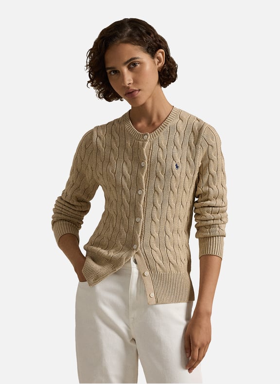 Gilet tricot en coton Beige by POLO RALPH LAUREN POLO RALPH LAUREN Gilet tricot en coton Beige