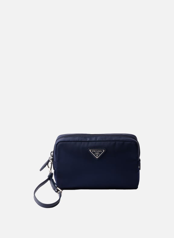 Petite pochette en re-nylon Bleu by PRADA PRADA Petite pochette en re-nylon Bleu