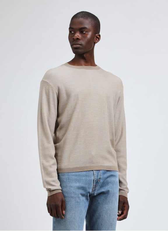Pull en maille Beige by EMPORIO ARMANI EMPORIO ARMANI Pull en maille Beige