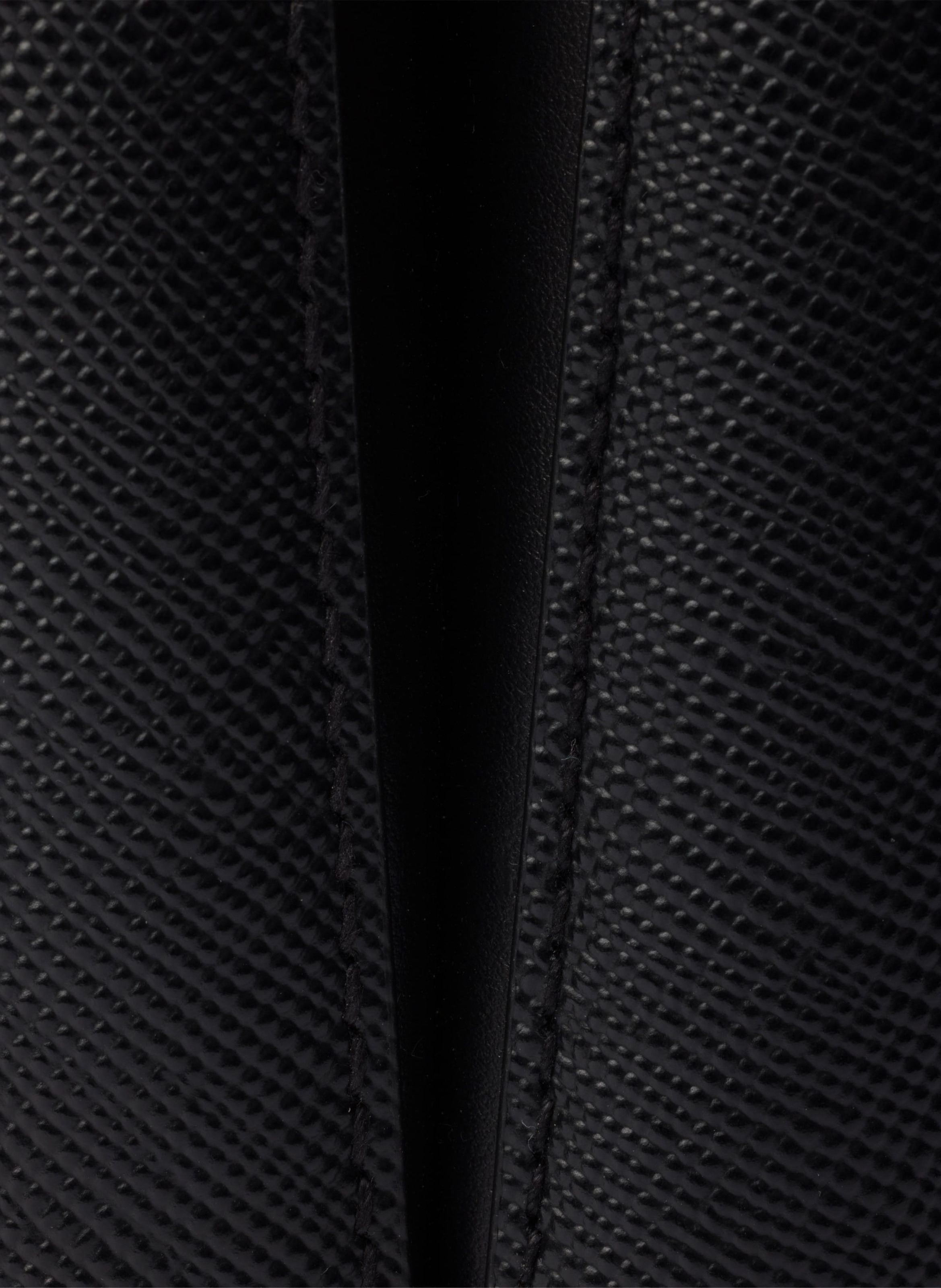 Mini sac prada panier en cuir saffiano PRADA Noir