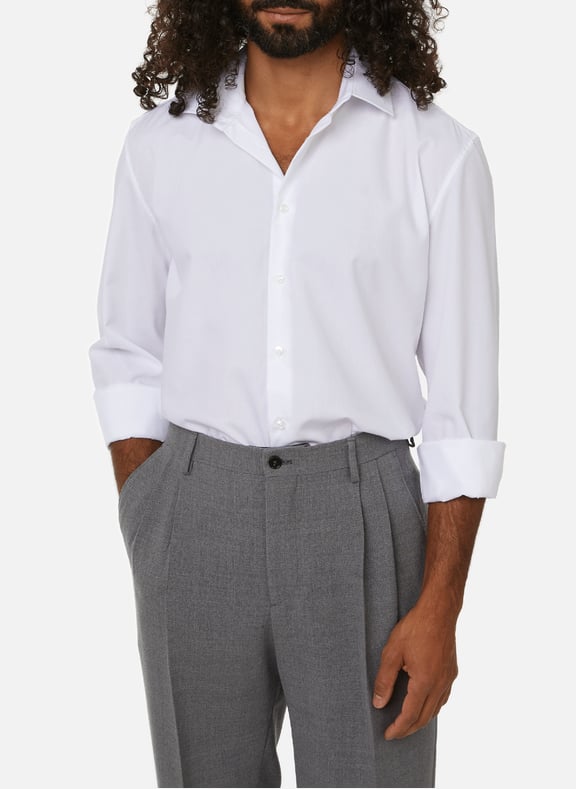 Slim-fit cotton shirt White by SEIDENSTICKER SEIDENSTICKER Slim-fit cotton shirt White