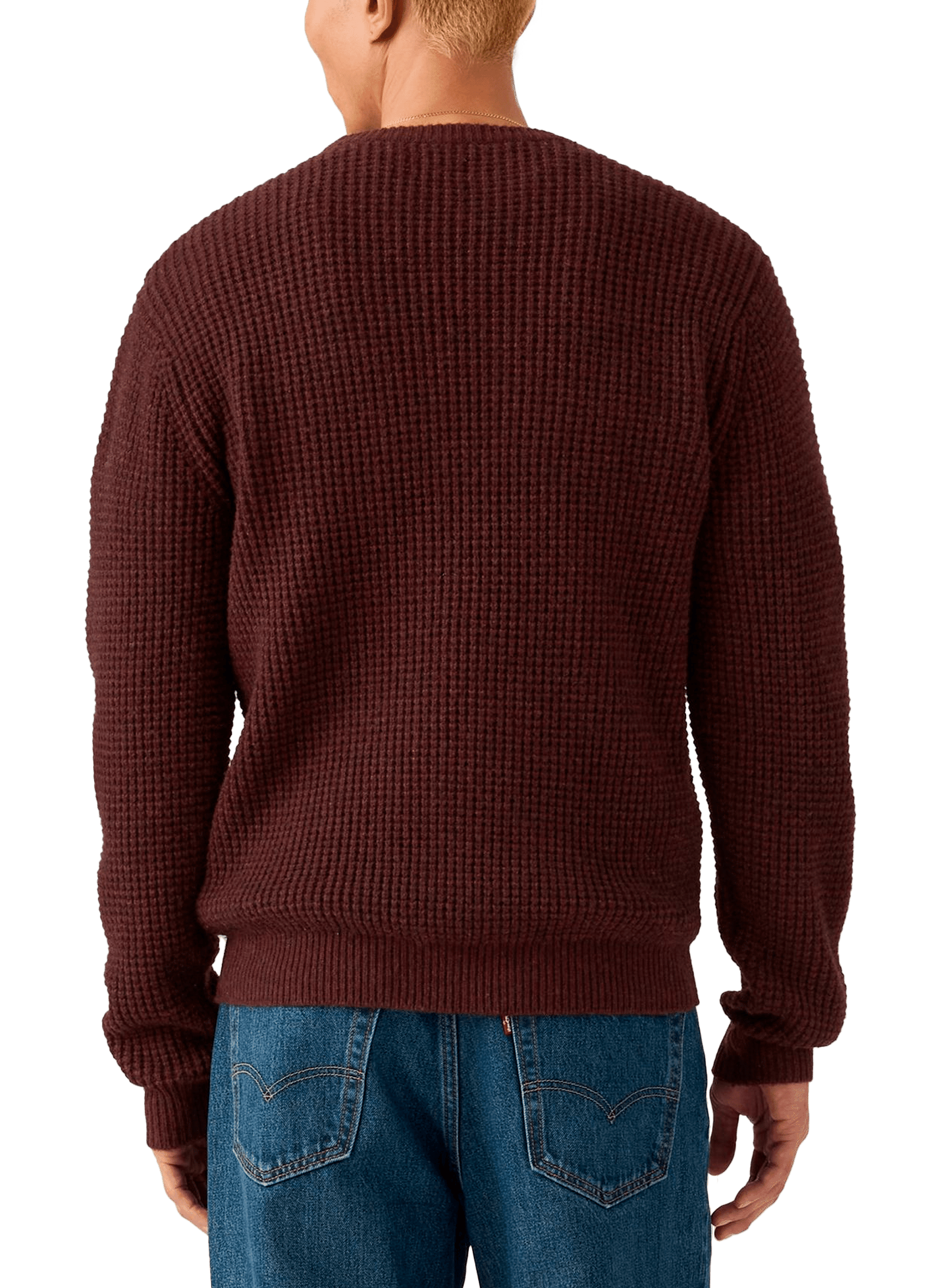 Pull ras de coup Presidio en laine mélangée LEVI&#039;S Marron